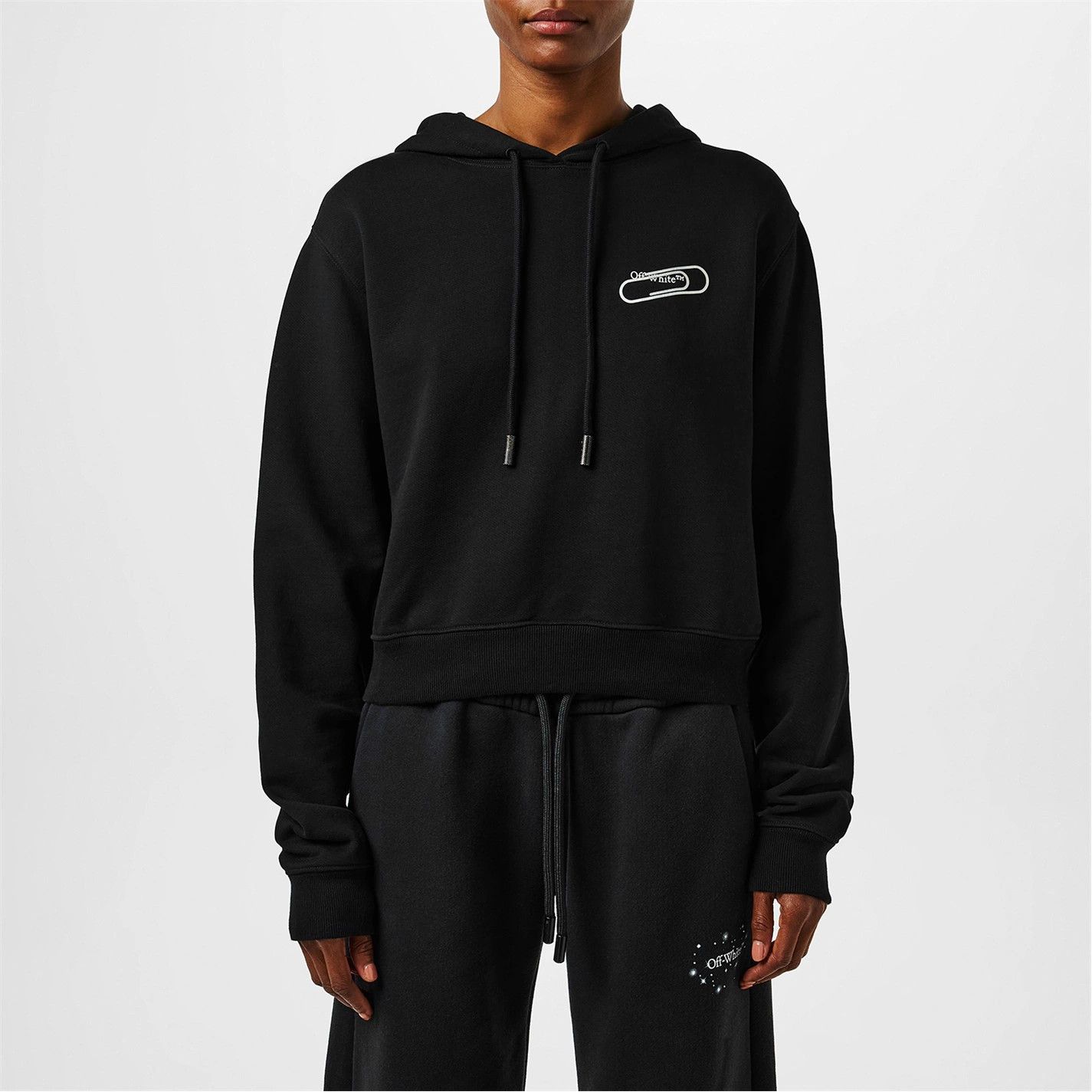Off-White o1g2r1mq1224 Hoodie in Black Size XS / US 0-2 / IT 36-38 - 3 Thumbnail