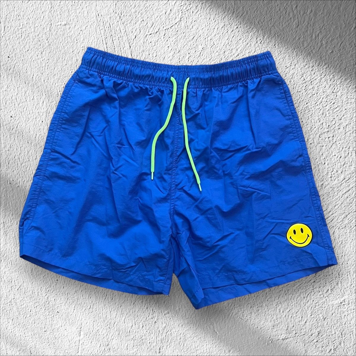 Market Chinatown Market Smiley Blue Swimming Trunks – Size XL Size US 30 / EU 46 - 1 Thumbnail