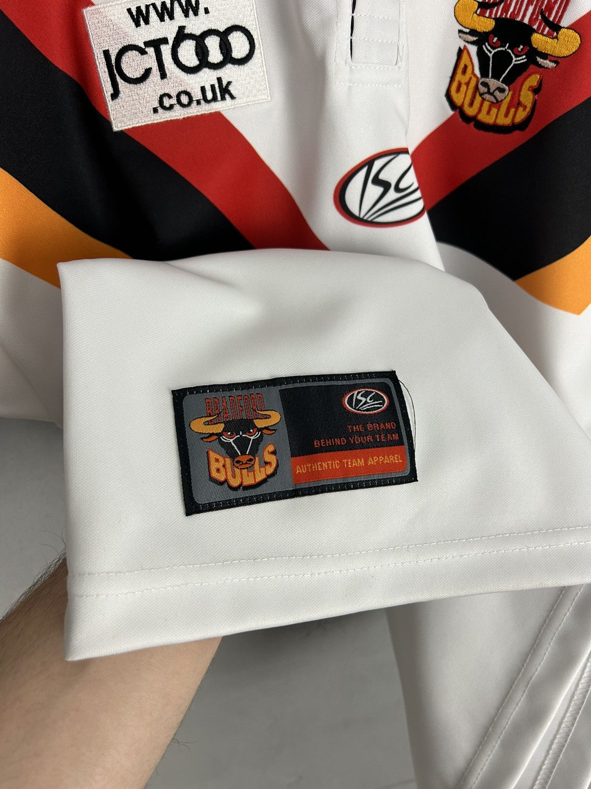 Vintage Bradford Bulls Rugby Jersey Shirt ISC Dobby #9 Super League Size US S / EU 44-46 / 1 - 6 Thumbnail
