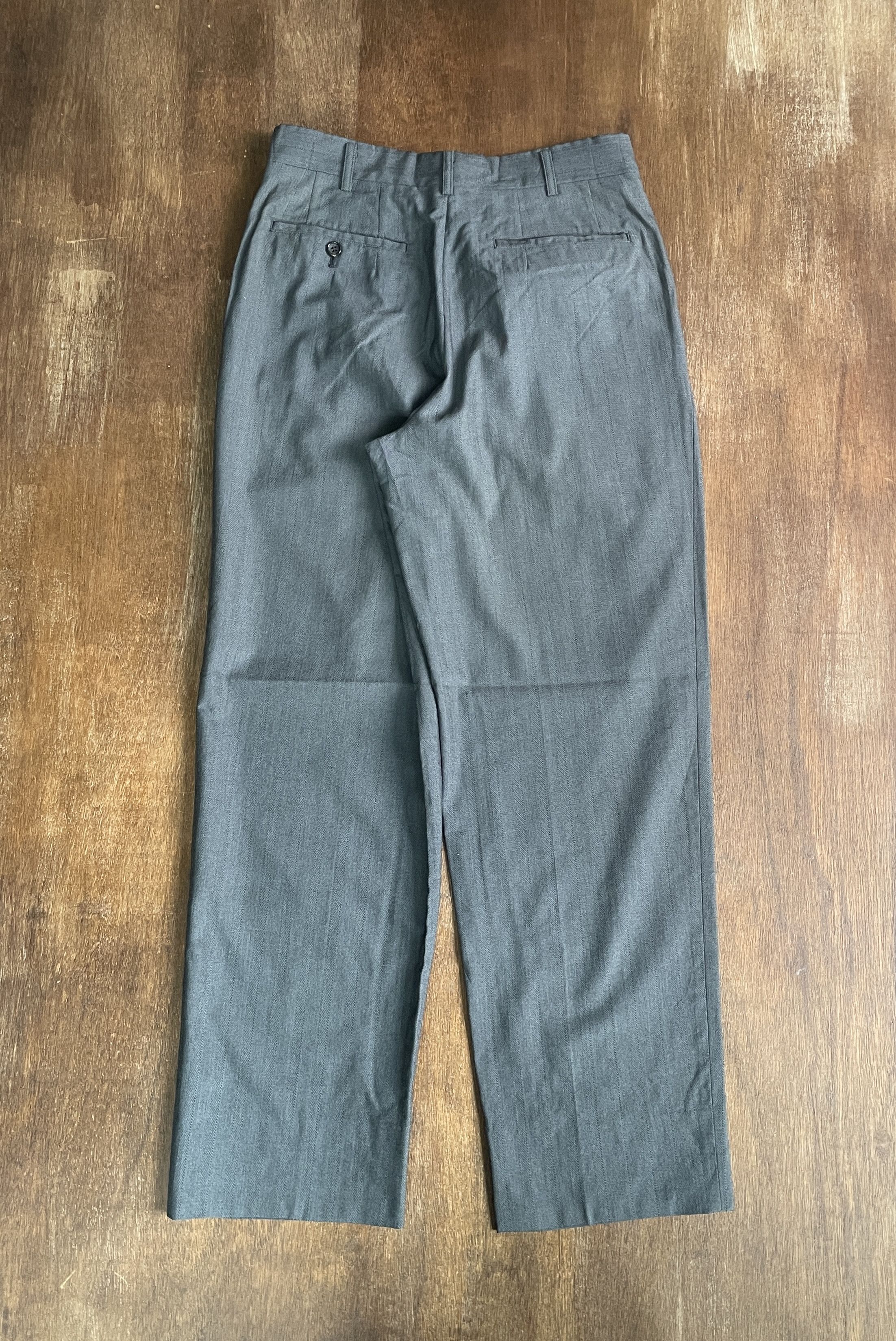 Comme des Garcons Homme Deux CDGH Deux 1990 Vintage Wool Laine Pants Size US 30 / EU 46 - 5 Thumbnail