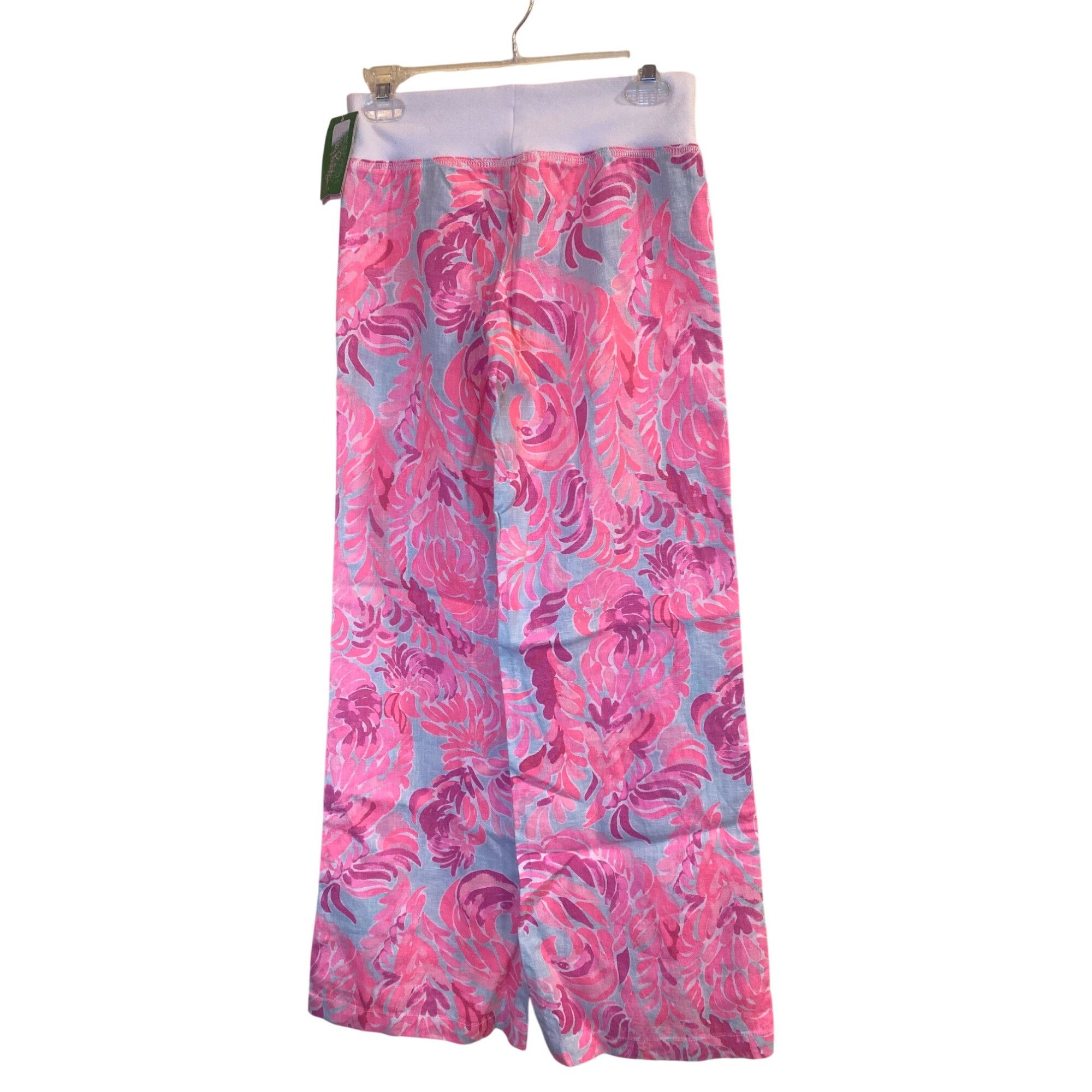Lilly Pulitzer NWT Lilly Pulitzer Linen Beach Palazzo Pants XS/S Love Birds Size 26" / US 2 / IT 38 - 4 Thumbnail
