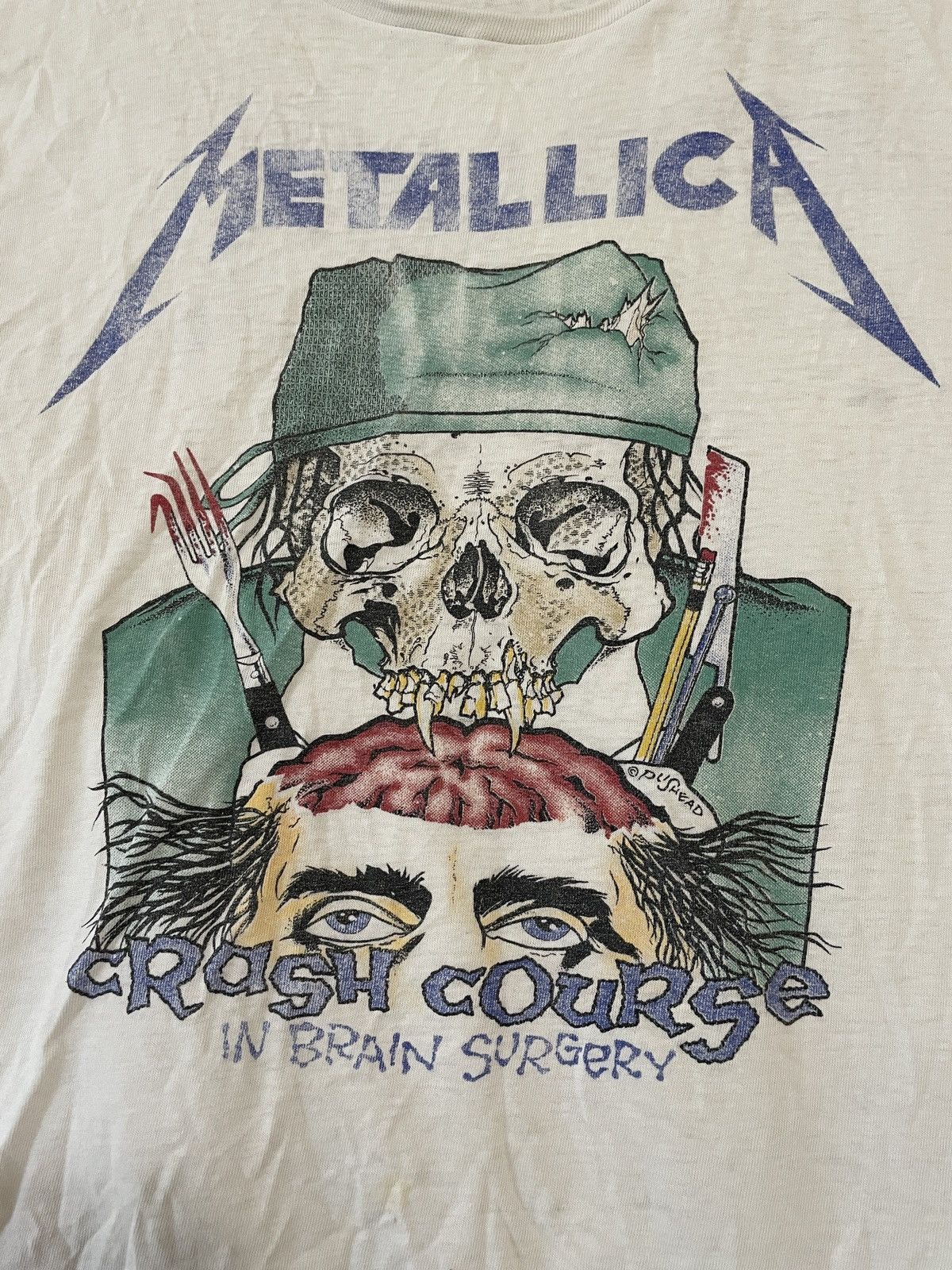 Band Tees Metallica Crash Course in Brain Surgery Chopped Tee Sz L Size US L / EU 52-54 / 3 - 2 Thumbnail