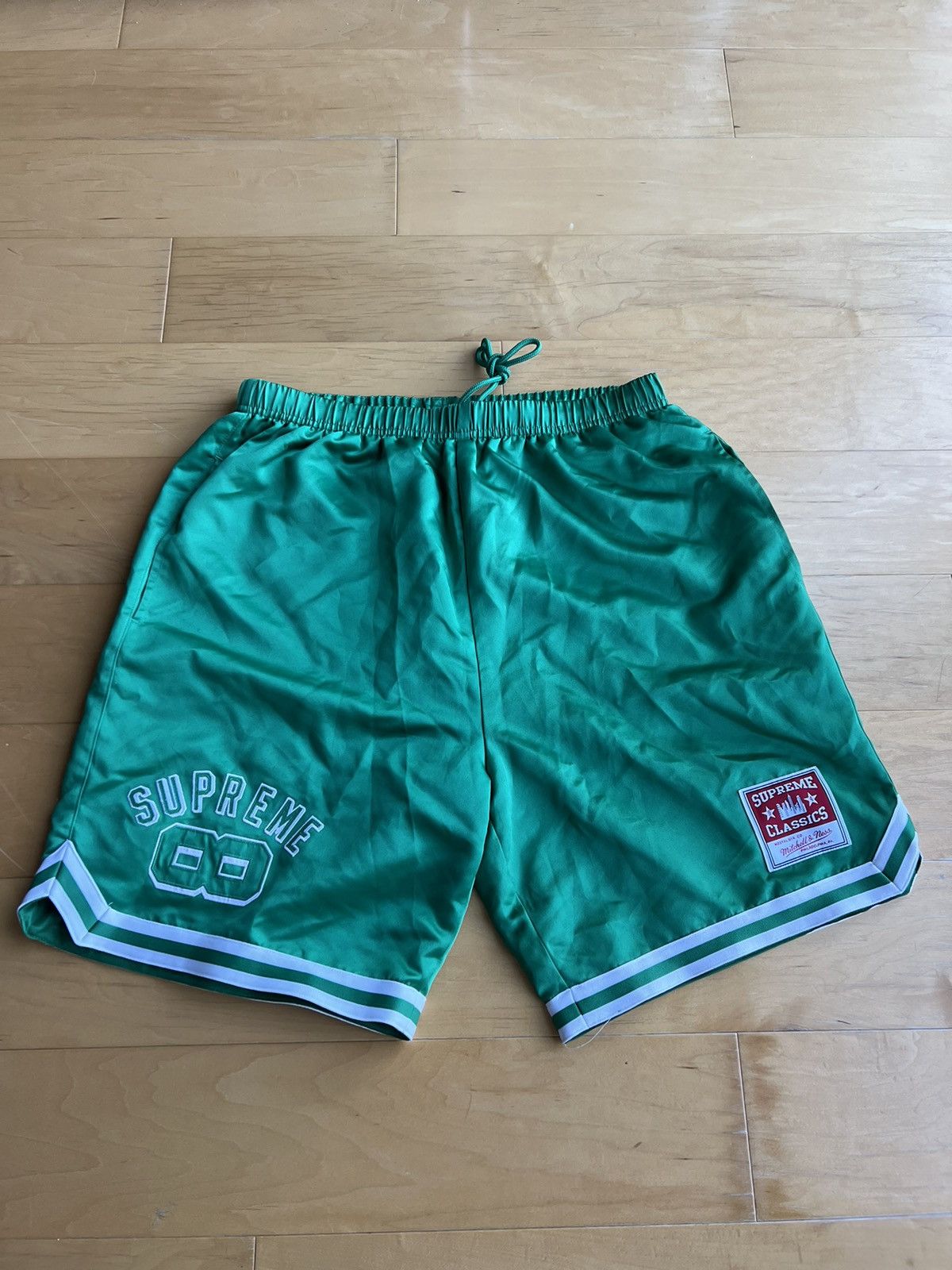 Supreme Mitchell & Ness hot Satin Shorts