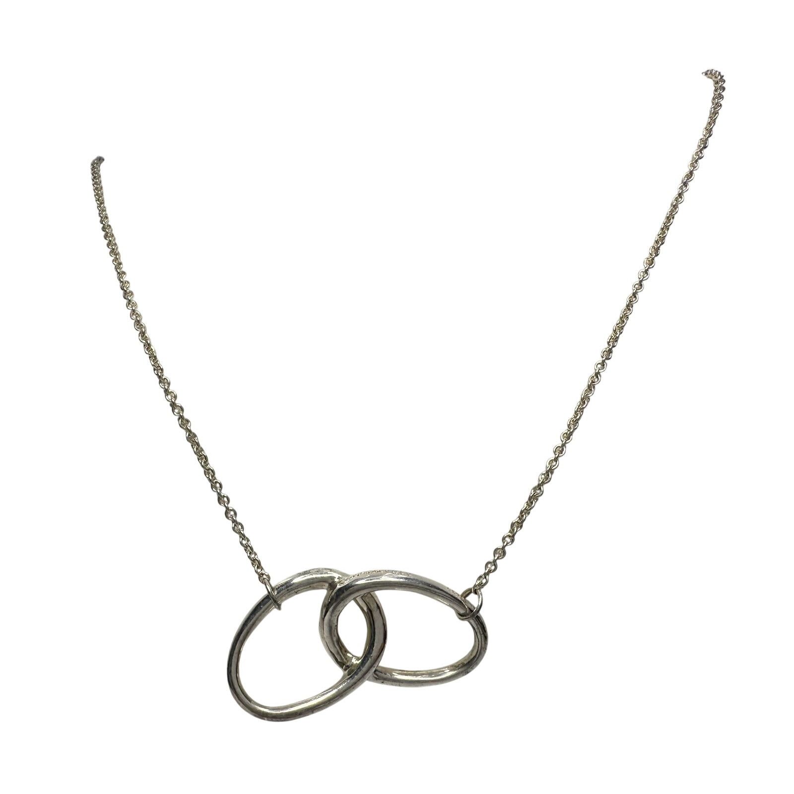 Tiffany & Co. Tiffany and Co Elsa Peretti Large Double Loop Necklace 15" Size ONE SIZE - 2 Thumbnail