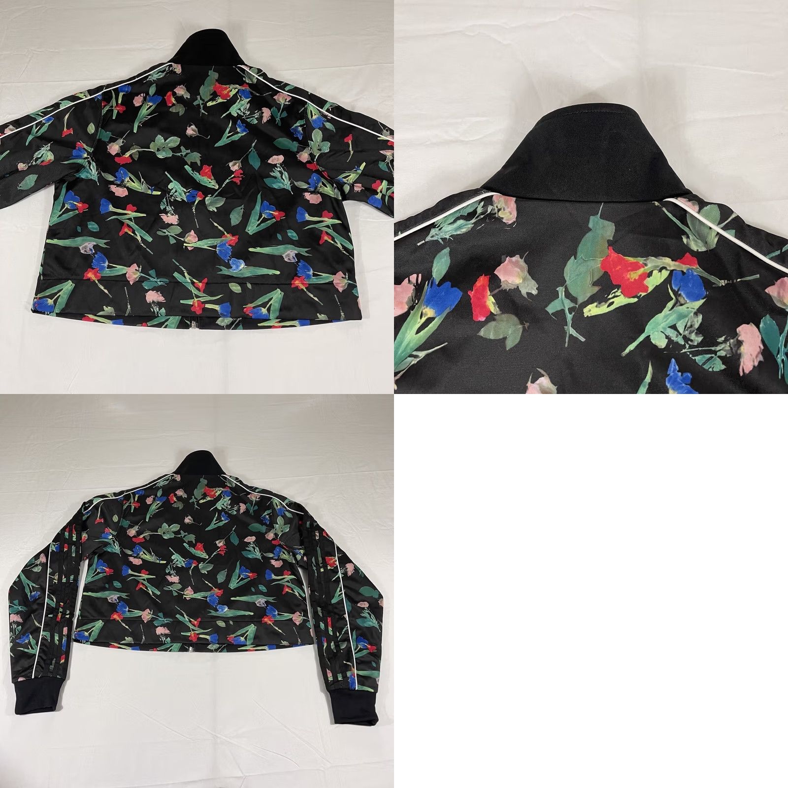 Adidas Adidas Women's XS Cropped Track Jacket Full Zip Floral AOP Bellista EC5772 Size XS / US 0-2 / IT 36-38 - 10 Thumbnail