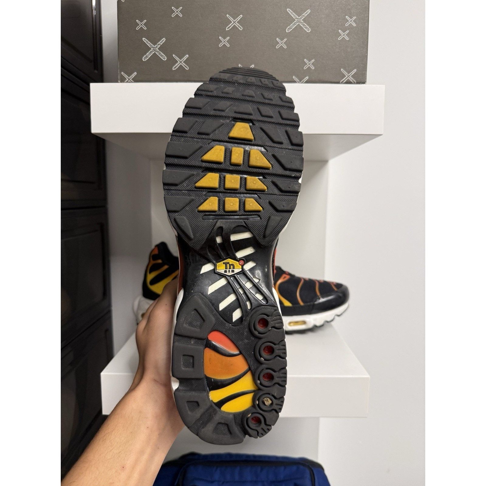 Nike Nike Air Max Plus TN Reverse Sunset Shoes Black Orange Shoes Size US 13 / EU 46 - 8 Thumbnail
