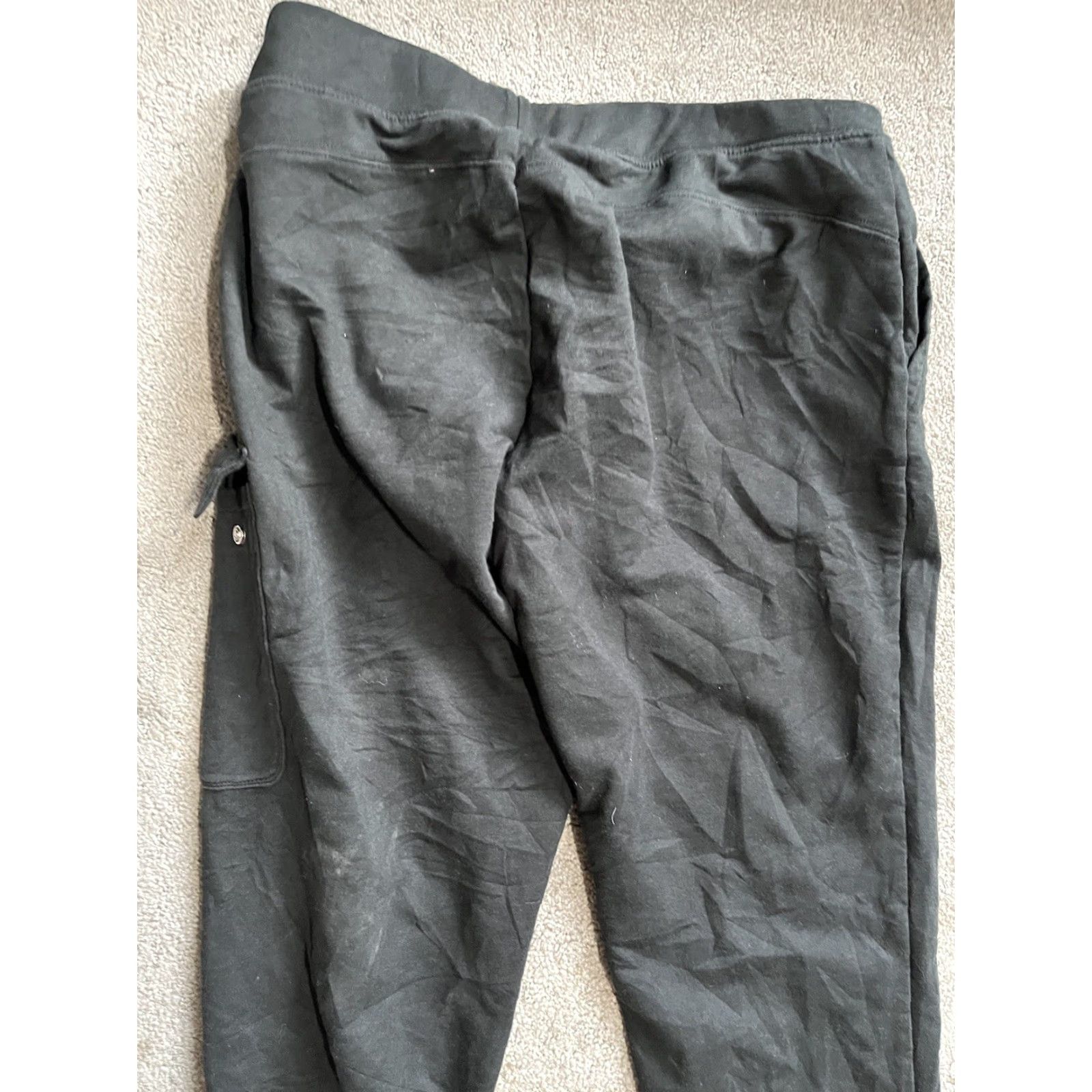 Ralph Lauren VINTAGE Lauren Ralph Lauren Cargo Pants Black S Adult Women Cotton Blend Pockets Zipper Ankle Zip Stretch Size 28" / US 6 / IT 42 - 4 Thumbnail