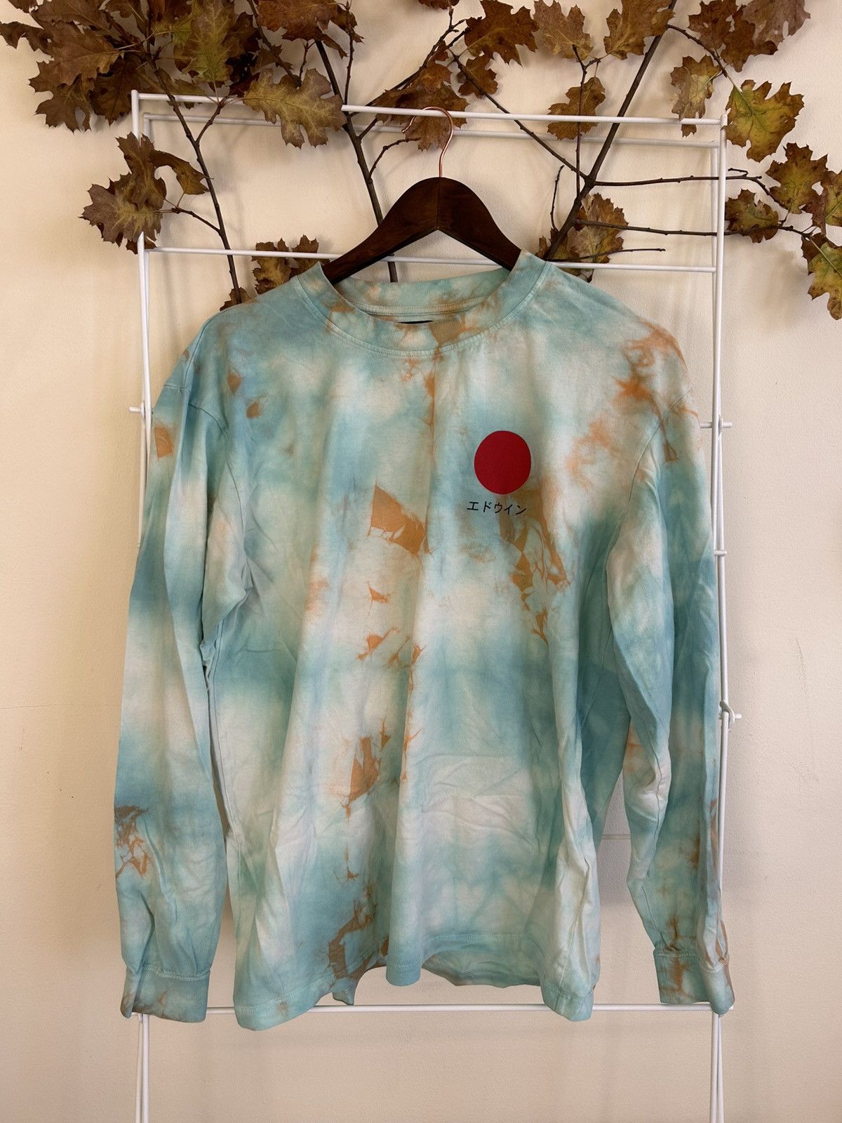 Edwin Edwin long sleeve teal tie dye shirt Size US M / EU 48-50 / 2 - 1 Thumbnail
