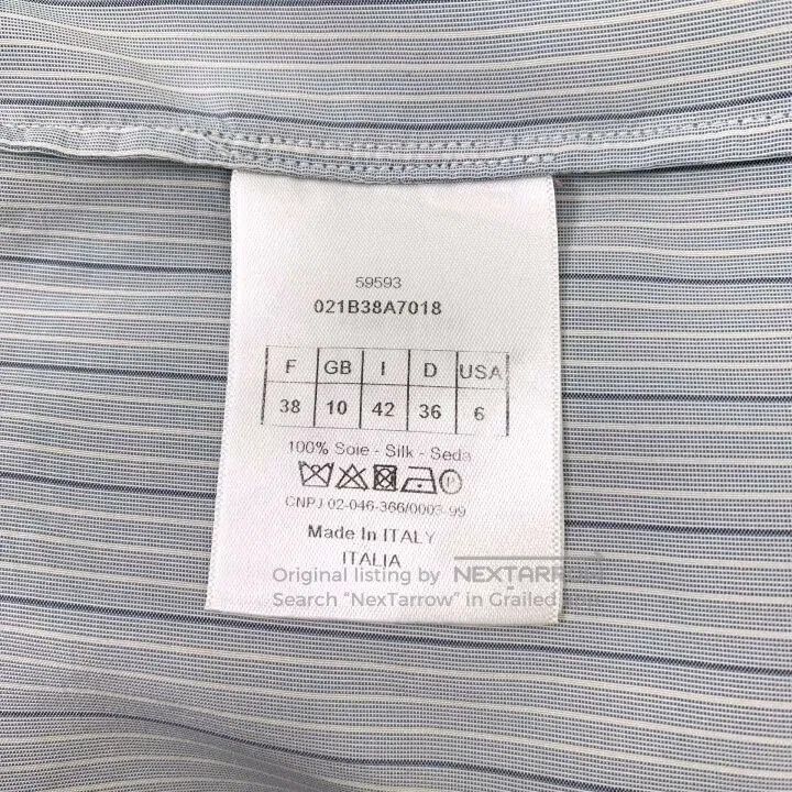Dior christian dior light blue striped long sleeve shirt. Size US S / EU 44-46 / 1 - 6 Thumbnail