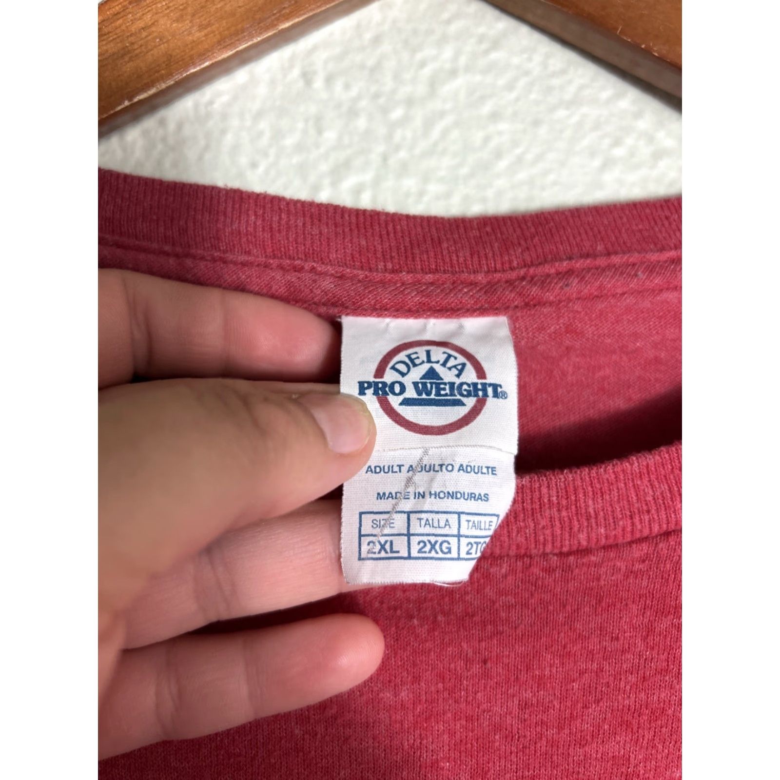 Delta I Miss My Homies Delta T Shirt Mens XXL Short Sleeve Red Size US XXL / EU 58 / 5 - 6 Thumbnail