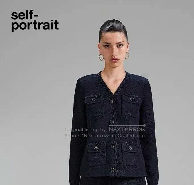 Self-Portrait Self Portrait Jacket with Four Pockets. Size L / US 10 / IT 46 - 2 Thumbnail