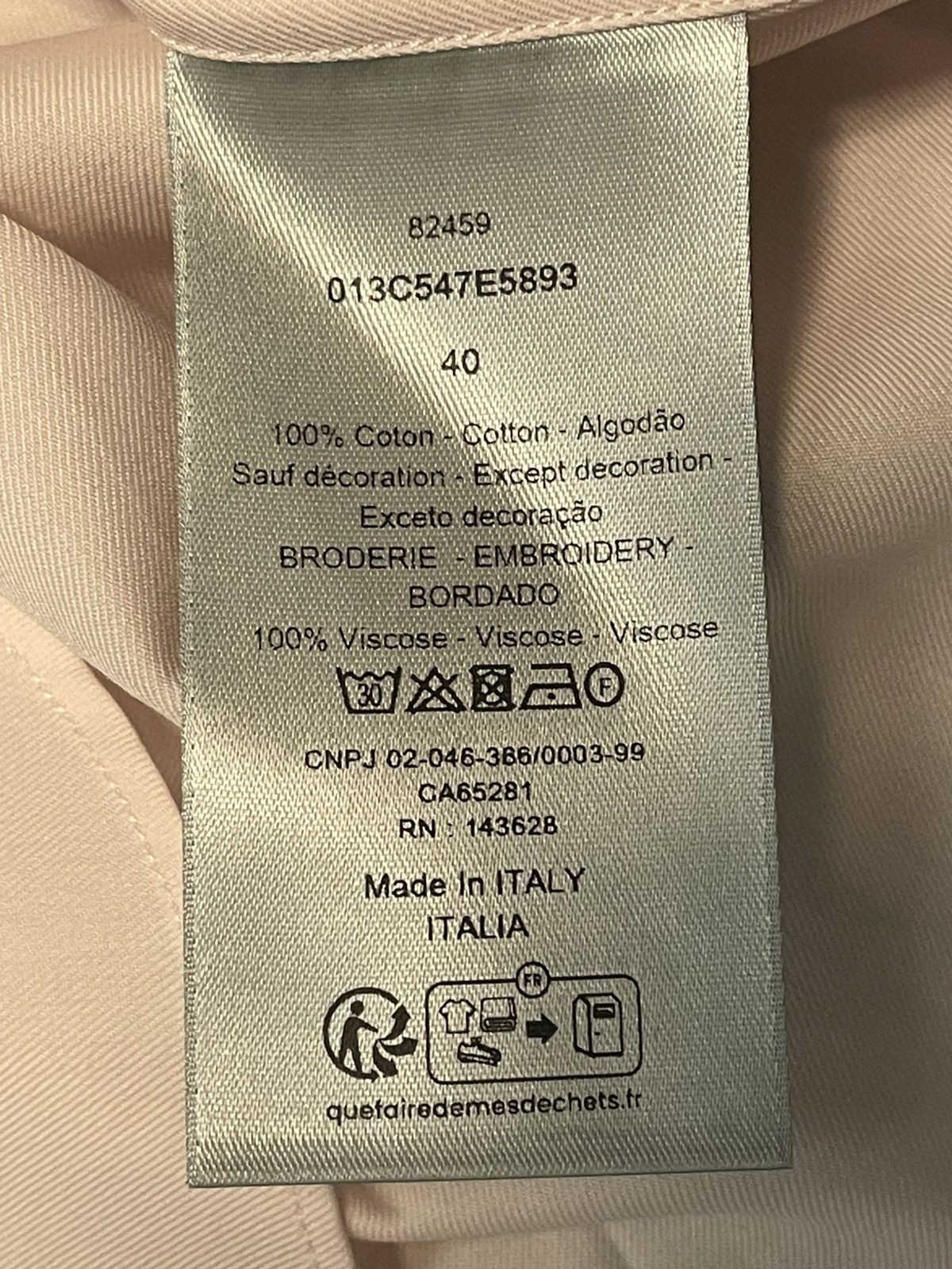 Dior Dior shirt with logo embroidery Size US XXS / EU 40 - 7 Thumbnail