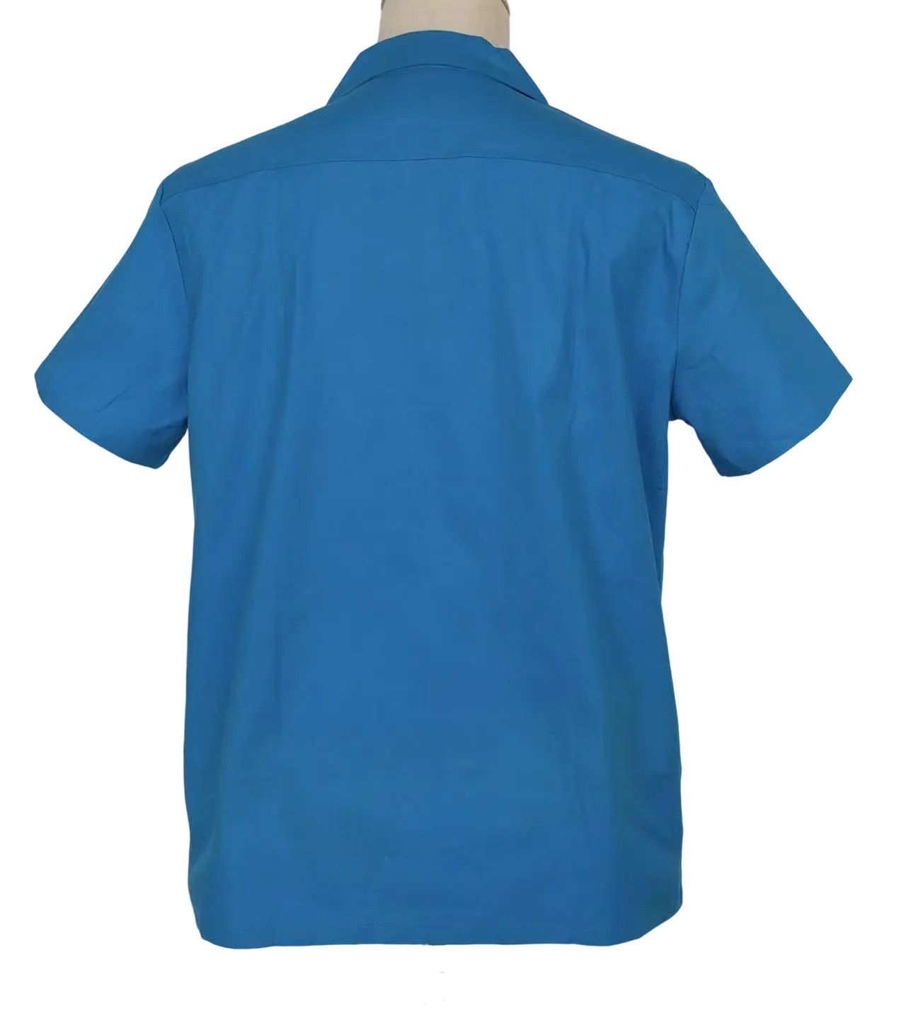 Other Retro Two-tone Men Shirt Solid Casual Shirt Blue Size US XL / EU 56 / 4 - 4 Thumbnail