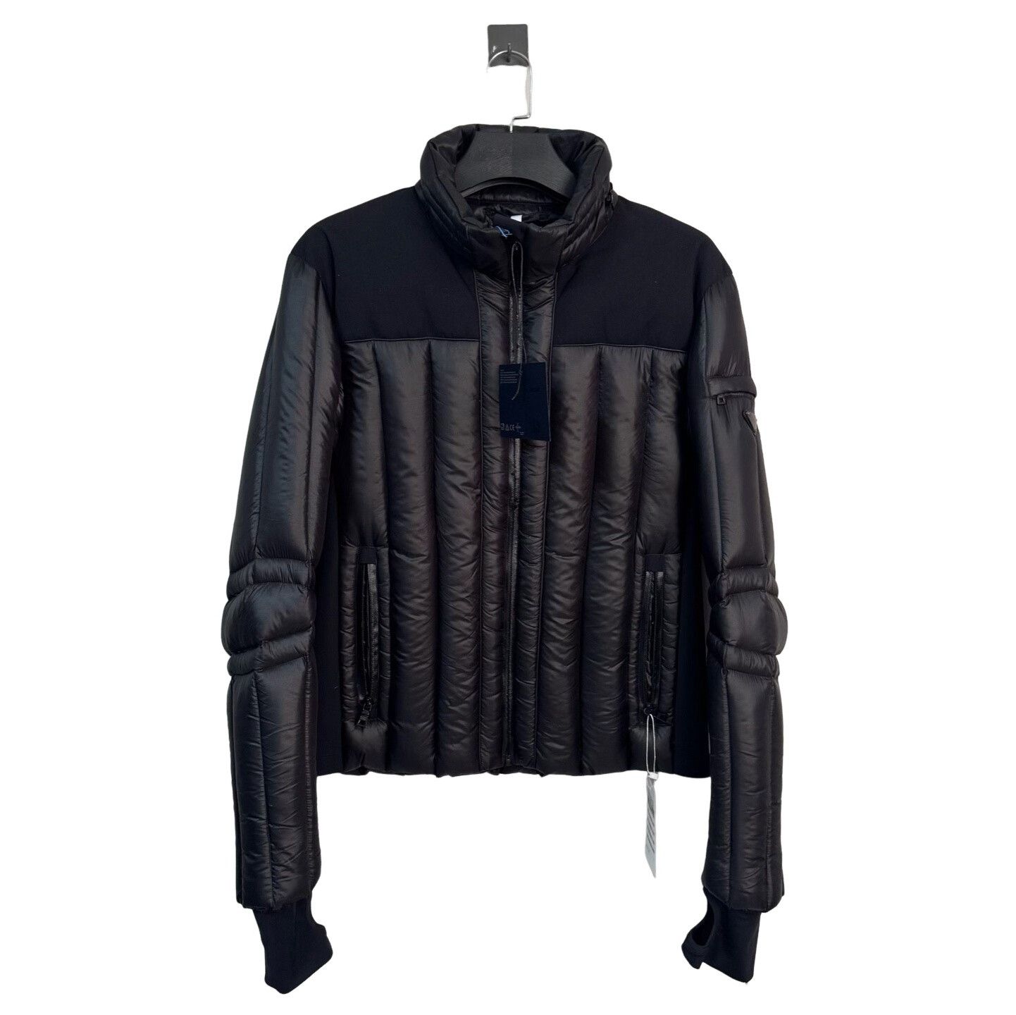 ジャケット・アウター prada sport archive Prada Prada Sport Black Jacket – Archive Nylon Outerwear / Red Tab