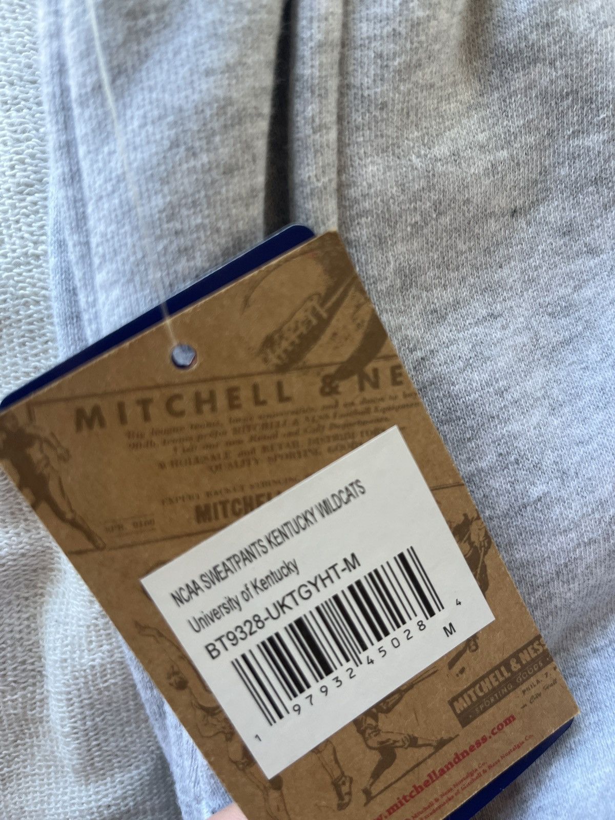 Travis Scott Kentucky Cactus Jack grey sweatpants (Mitchell & Ness) Size US 30 / EU 46 - 4 Thumbnail
