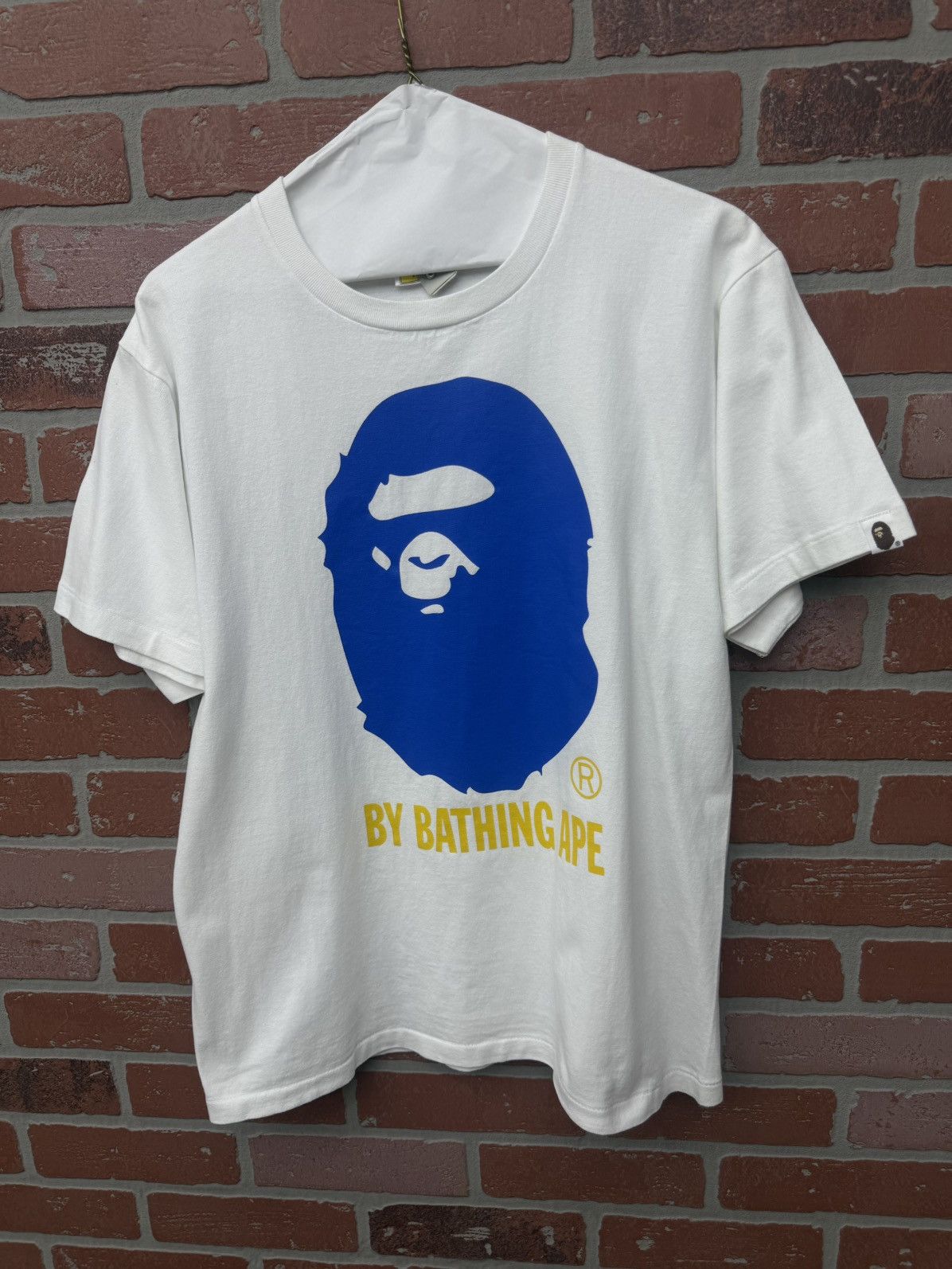 Bape Bape Ape Blue Yellow Head Tee Size M 🧼 Size US M / EU 48-50 / 2 - 3 Thumbnail