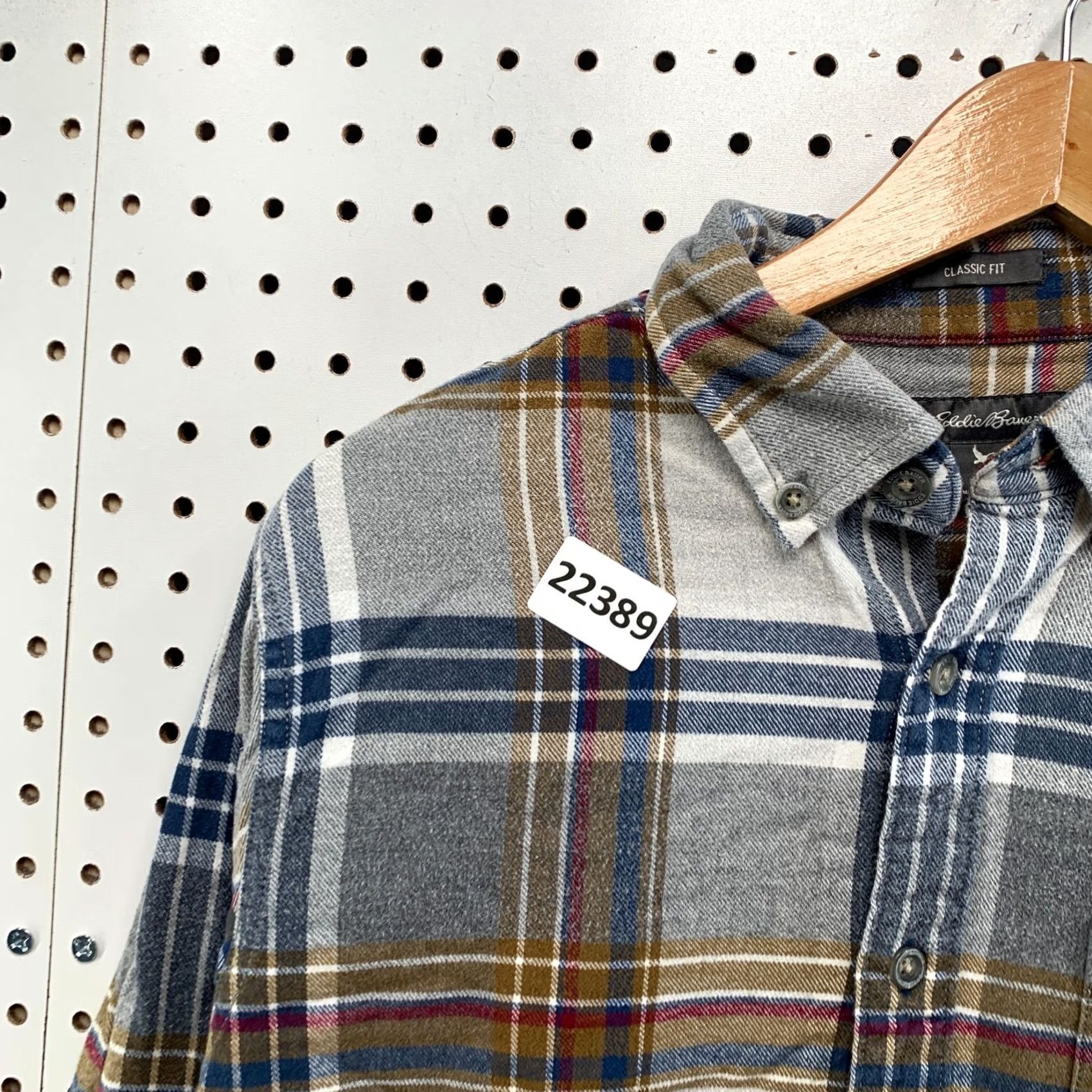 Eddie Bauer Eddie Bauer Shirt Mens S Gray Button Down Flannel Men Blue 20x27 Long Sleeve Size US S / EU 44-46 / 1 - 7 Thumbnail