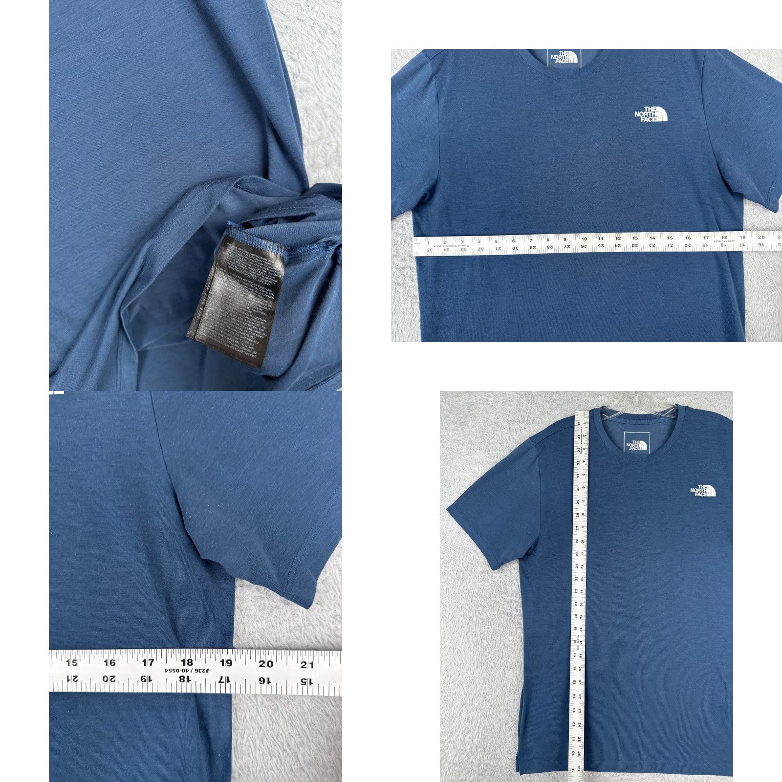 The North Face The North Face Men Shirt Small Petite Blue Short Sleeve Crew Poly Blend T-Shirt Regular Logo Jersey Polyester Blend Size US S / EU 44-46 / 1 - 8 Thumbnail