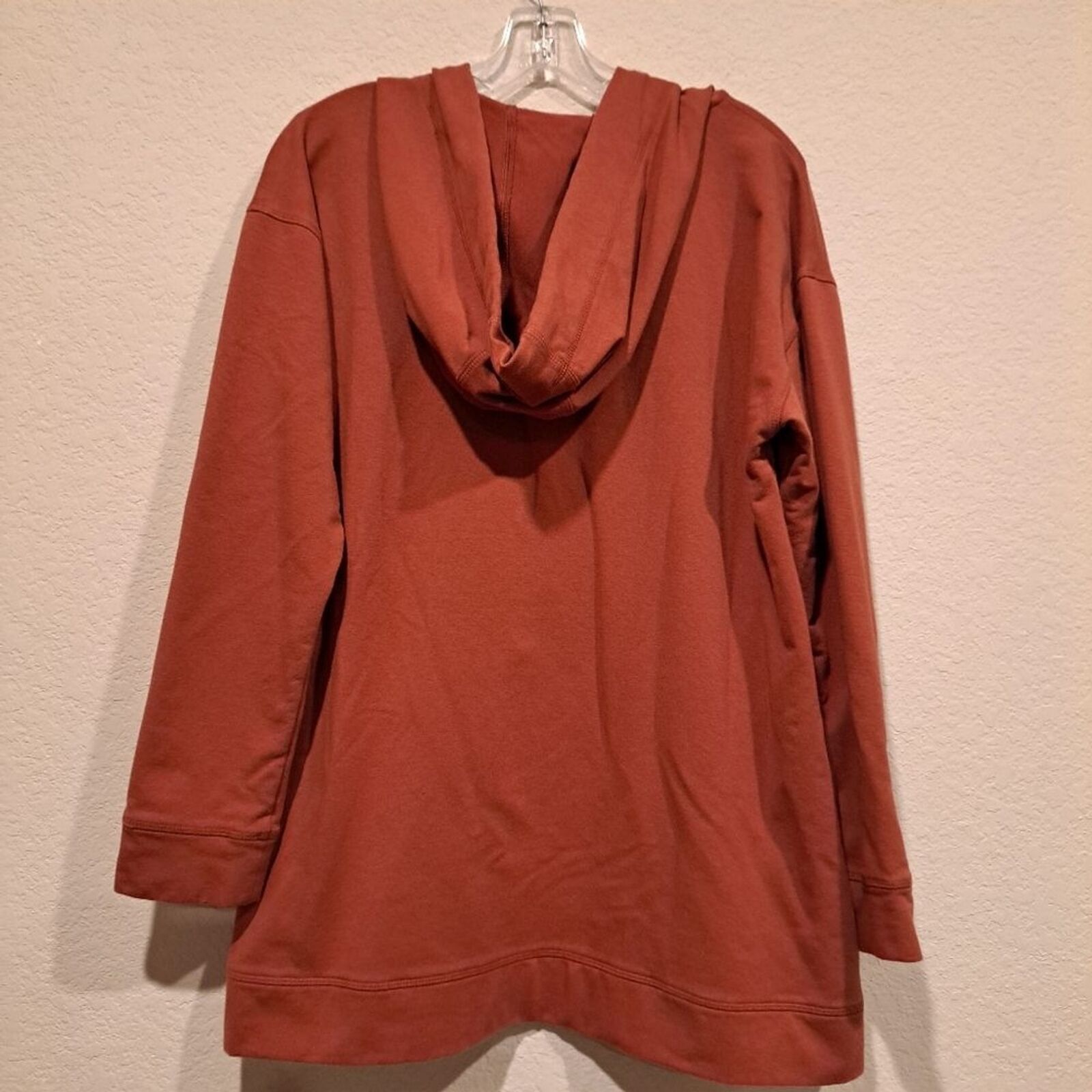 J. Jill J. Jill Fit red/orange athletic pullover v-neck hoodie sz L Size L / US 10 / IT 46 - 3 Thumbnail