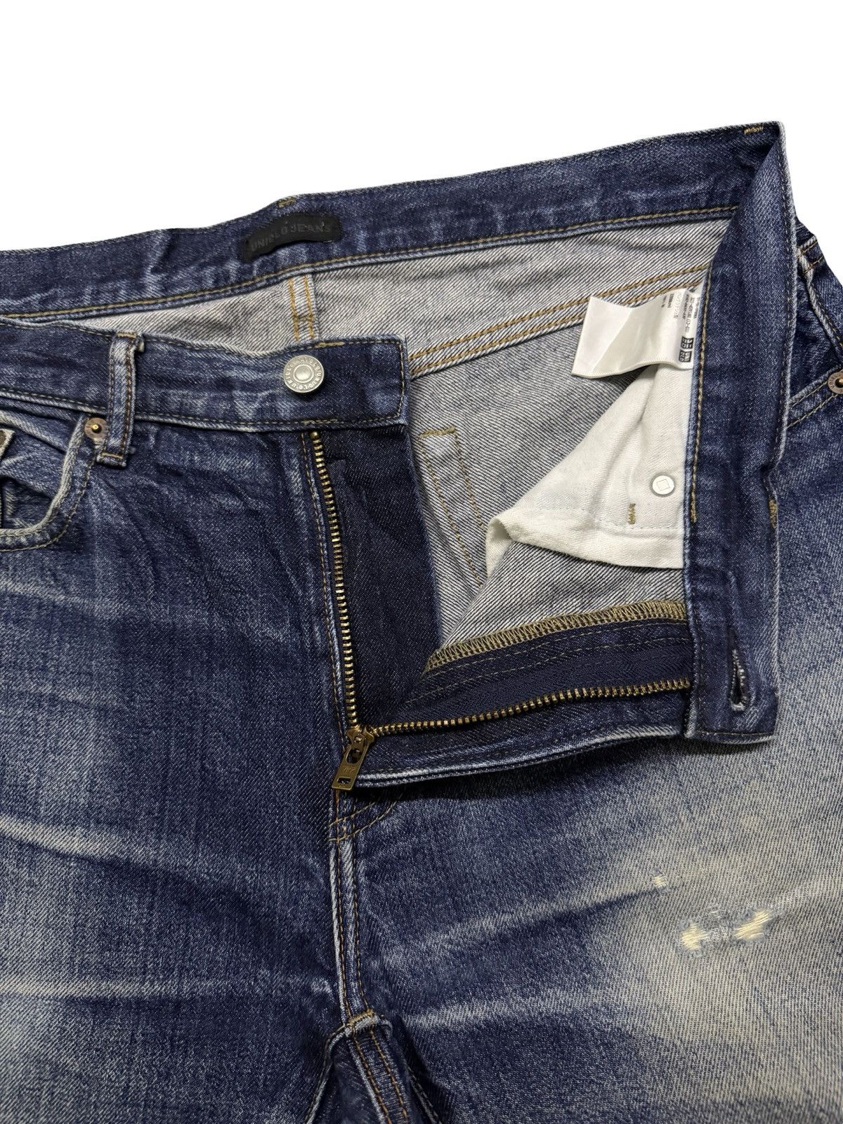 Uniqlo Vintage Uniqlo Japanese Selvedge Denim Jeans | W34 Size US 34 / EU 50 - 10 Thumbnail