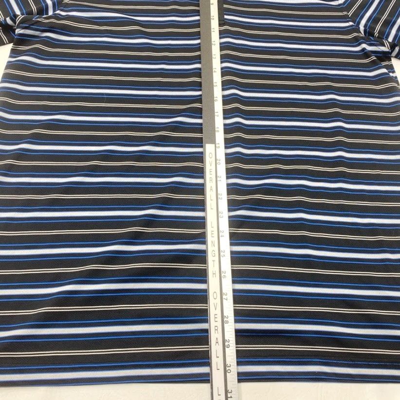 Callaway Callaway Polo Shirt Callaway Opti Dri Polo Shirt Men's XL Striped Black Gray Blue Golf 8578 Size US XL / EU 56 / 4 - 7 Thumbnail