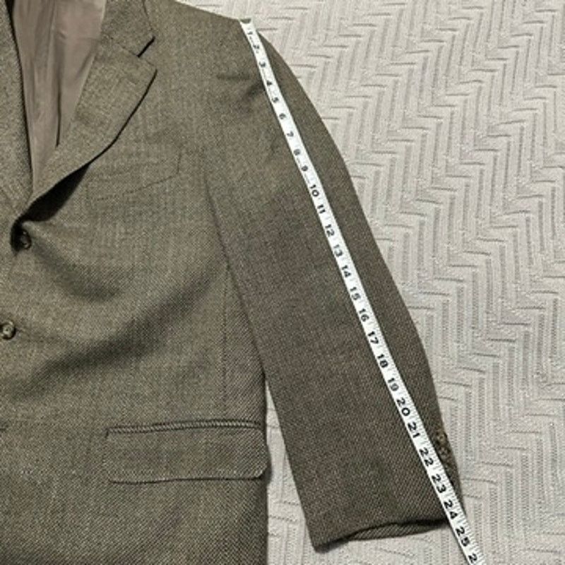 Ermenegildo Zegna Ermenegildo Zegna brown tweed cashmere three button blazer Size 46R - 10 Thumbnail