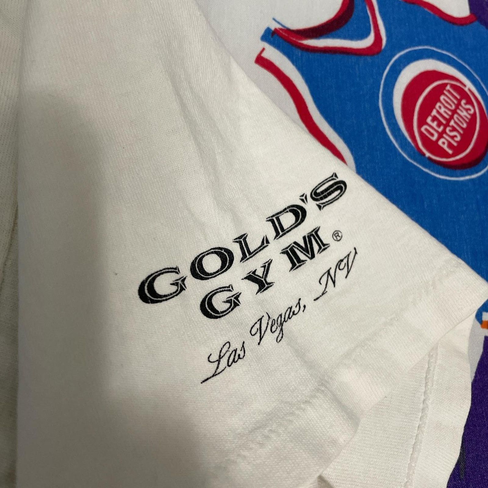 Vintage Vintage 90s Gold’s Gym Las Vegas Work Out Single Stitch Tee Size US M / EU 48-50 / 2 - 6 Thumbnail