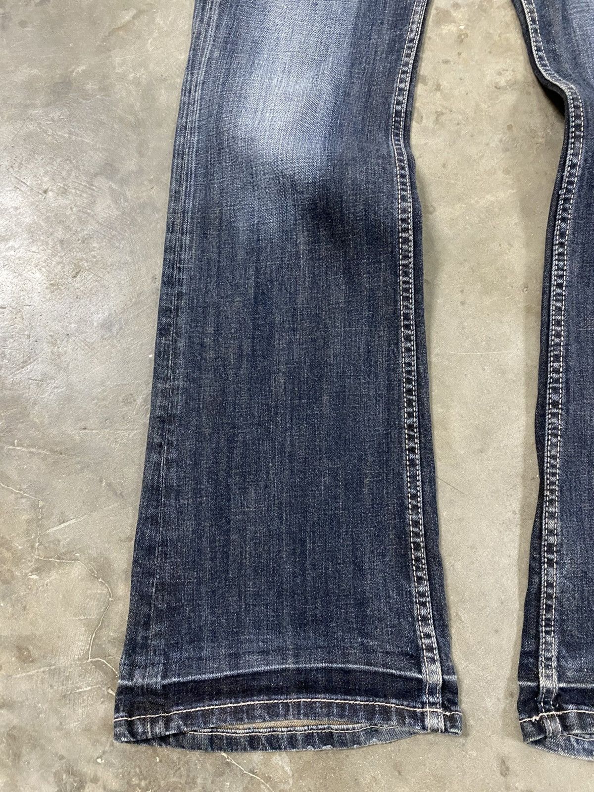 Japanese Brand Flare Jeans Mud Rusty Japan Theoria Stretch Denim @288 Size US 30 / EU 46 - 6 Thumbnail