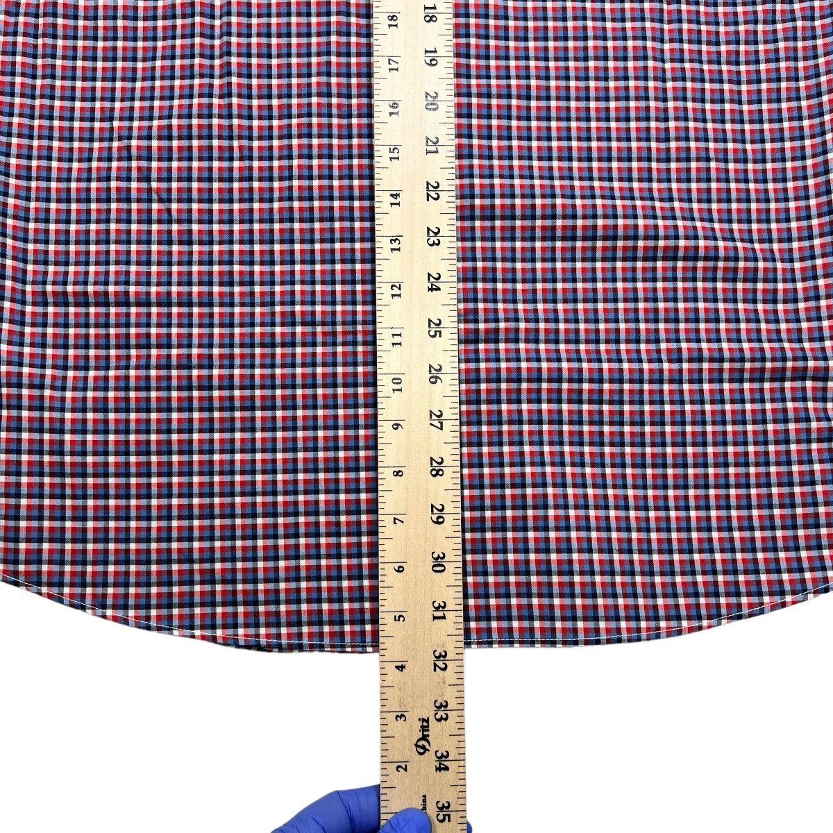 L.L. Bean LL Bean Large Short Sleeve Shirt Red/ Blue Check Plaid Size US L / EU 52-54 / 3 - 9 Thumbnail