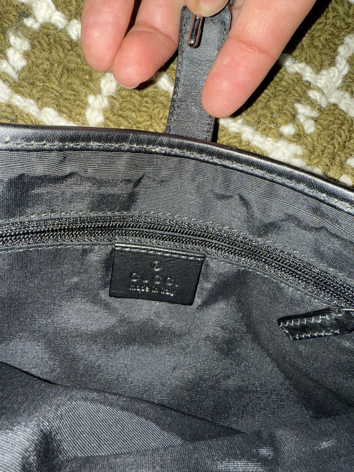 Gucci Gucci Jackie Black Monogram Bag Size ONE SIZE - 6 Thumbnail