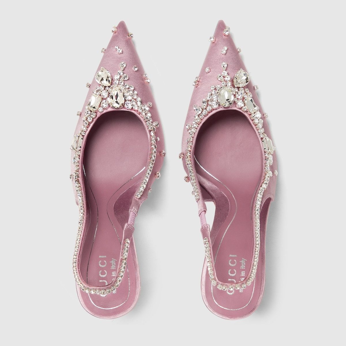 Gucci oc11z1025 Pumps With Crystals in Light Pink Size US 10 / IT 40 - 5 Thumbnail