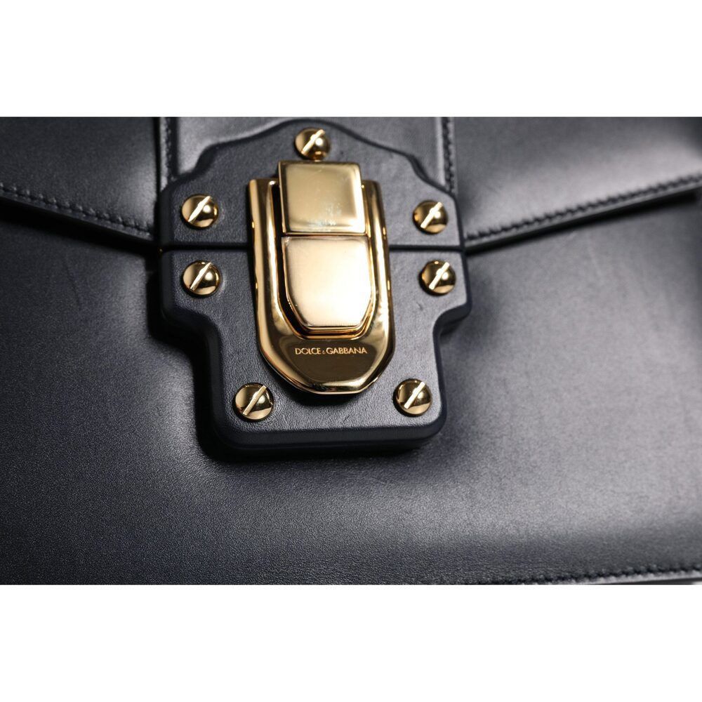 Dolce & Gabbana Dolce & Gabbana Black Calfskin Leather Shoulder Strap Bag Wo Size ONE SIZE - 3 Thumbnail