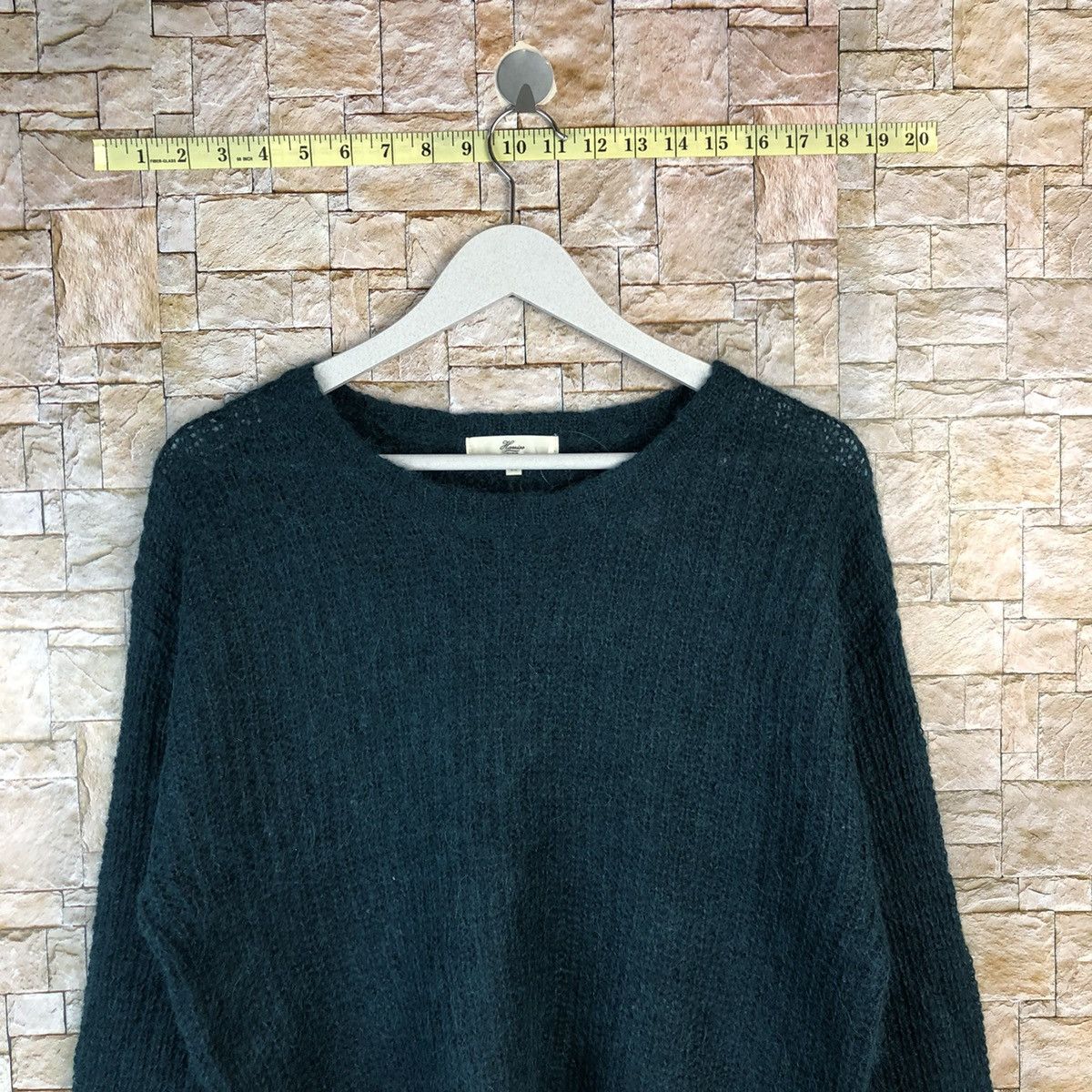 Homespun Knitwear × Japanese Brand Hanis Paris Green Knitwear #A1222 Size XS / US 0-2 / IT 36-38 - 2 Thumbnail