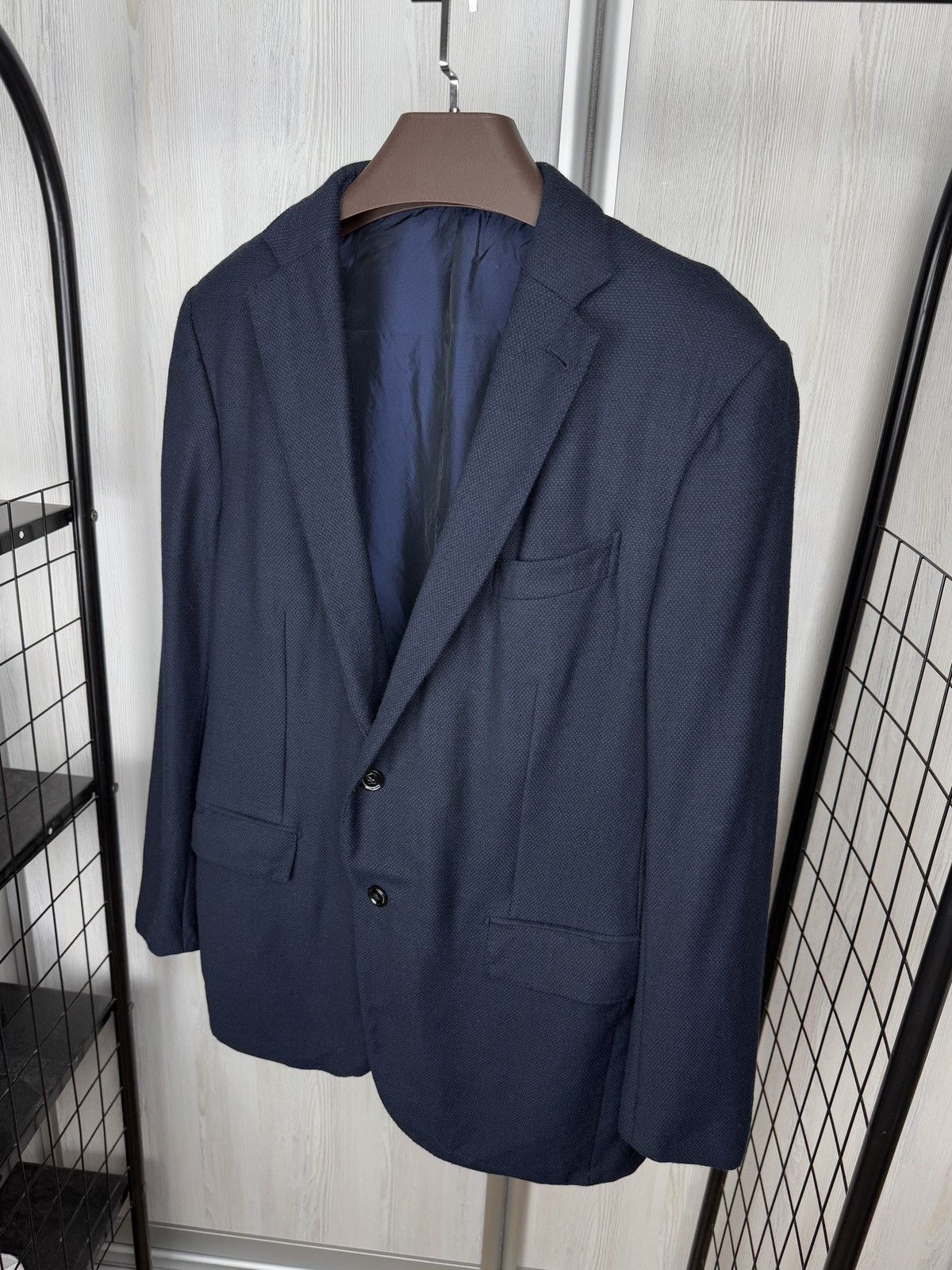 Ermenegildo Zegna Ermenegildo Zegna Milano Easy Navy Blue wool jacket blazer Size 46R - 6 Thumbnail