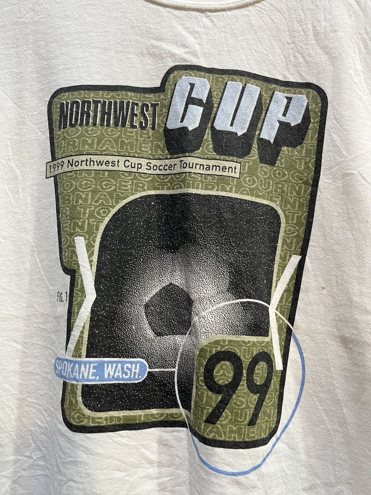 Puma Puma Northwest Cup Soccer Tee 1999s Size US L / EU 52-54 / 3 - 3 Thumbnail