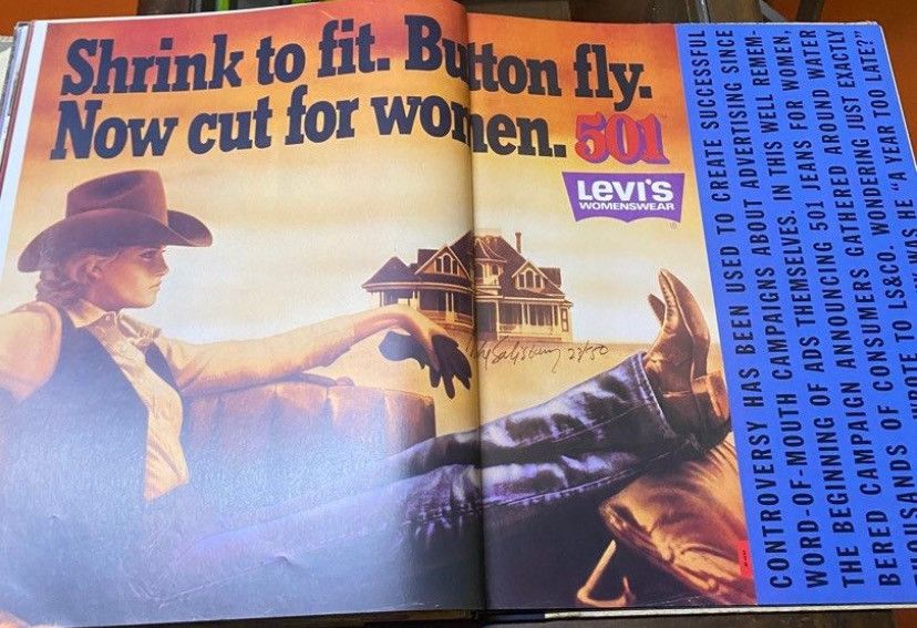 Levi's × Levi's Vintage Clothing × Vintage VINTAGE 1995 LEVIS MAGAZINE STORY ABOUT LEVIS FROM 1800s Size US 26 / EU 42 - 4 Thumbnail