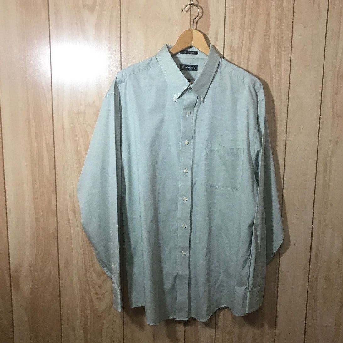 Chaps Chaps Wrinkle Free Fitted Collared Long Sleeve Shirt XXL Size US XXL / EU 58 / 5 - 1 Thumbnail
