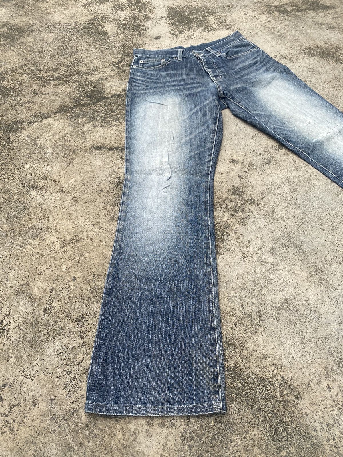 Japanese Brand × Tornado Mart Flare Jeans Tornado Mart Distressed Bootcut Size US 28 / EU 44 - 1 Thumbnail
