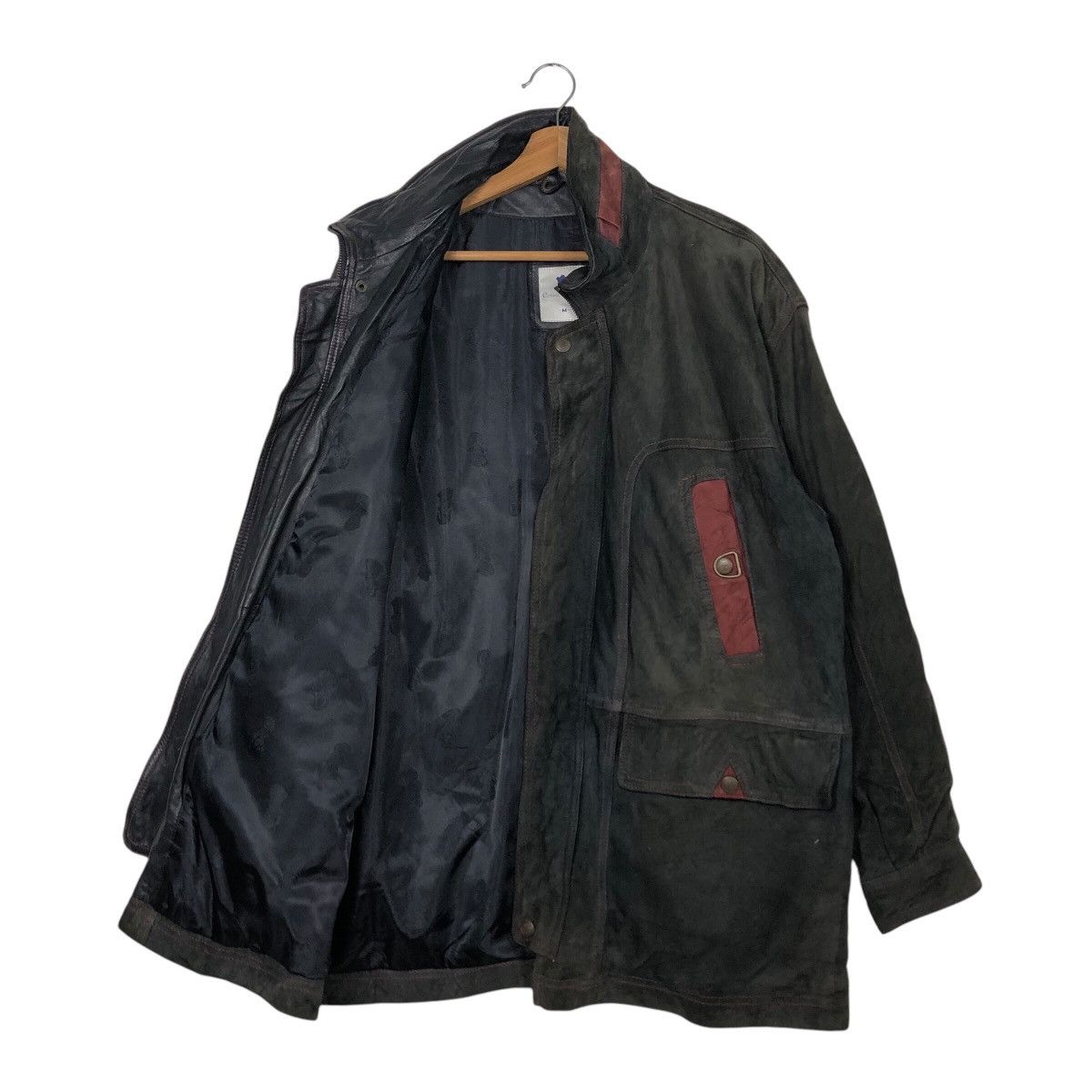 Japanese Brand × Vintage 📌Vintage Worker Hunting Leather Jacket Conceria Egeria Size US M / EU 48-50 / 2 - 12 Thumbnail