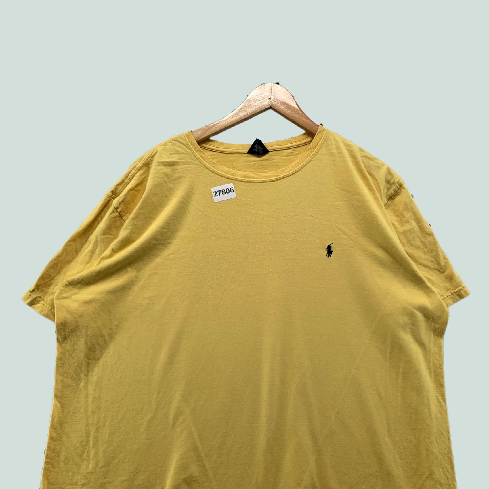 Polo Ralph Lauren VINTAGE Polo Ralph Lauren Shirt Yellow Black Pony Mens Large Short Sleeve Size US L / EU 52-54 / 3 - 1 Thumbnail