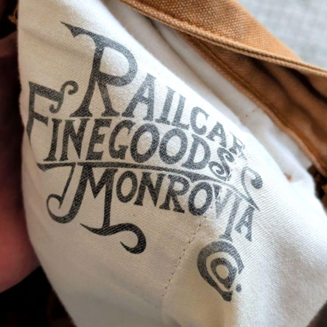 Railcar Fine Goods Pants Mens 31x28 Brown Canvas Work Jeans Slim Made In Usa, Men's — image 6 of 6