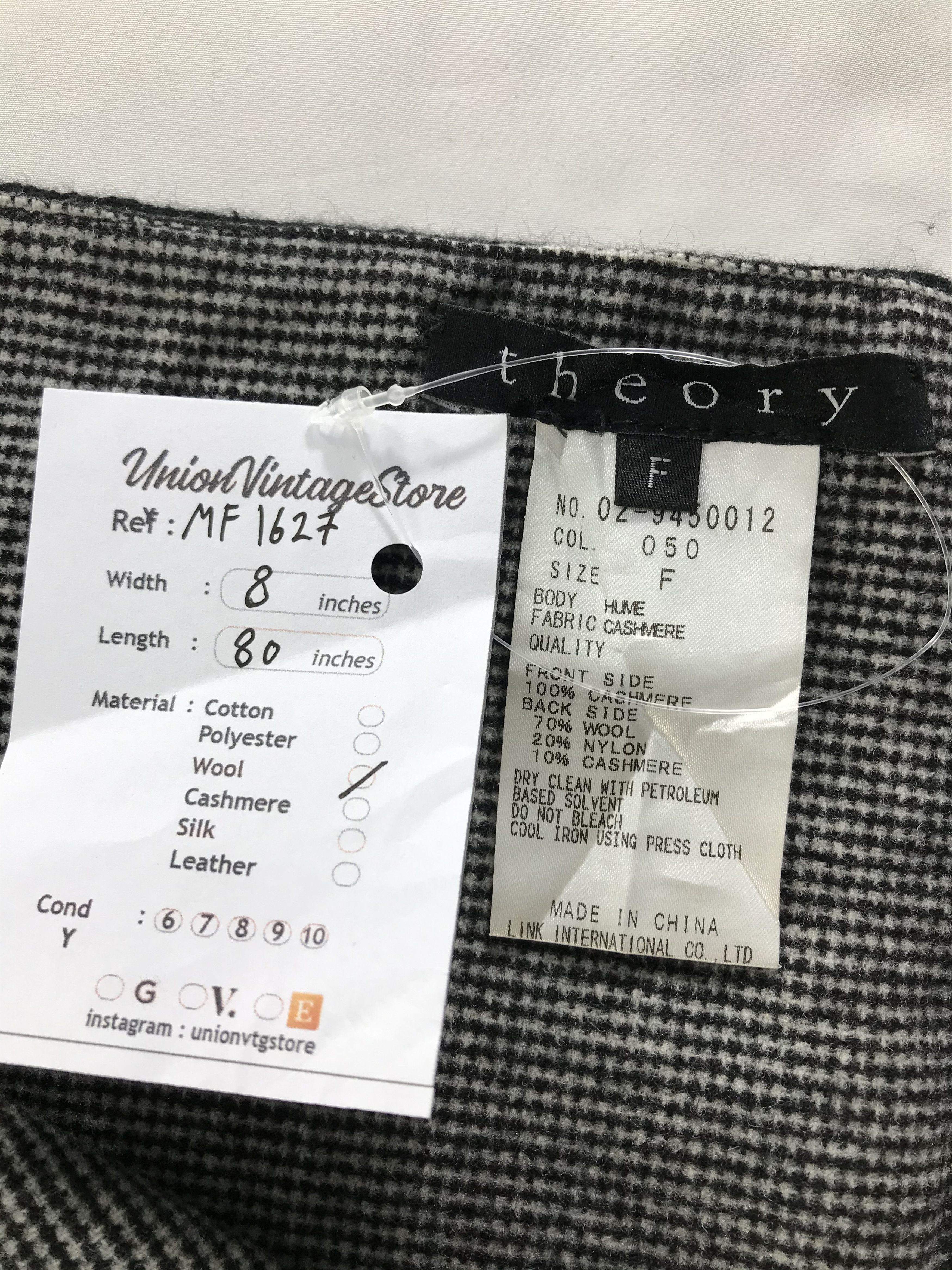 Theory Vintage Theory Scarf/Muffler/Neckwear MF1627 Size ONE SIZE - 4 Thumbnail