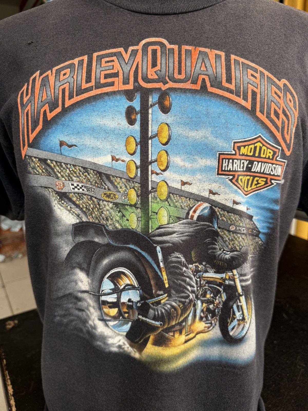 Harley Davidson × Vintage Harley Davidson 3D Emblem 1990 Vintage Tshirt Size US L / EU 52-54 / 3 - 1 Thumbnail