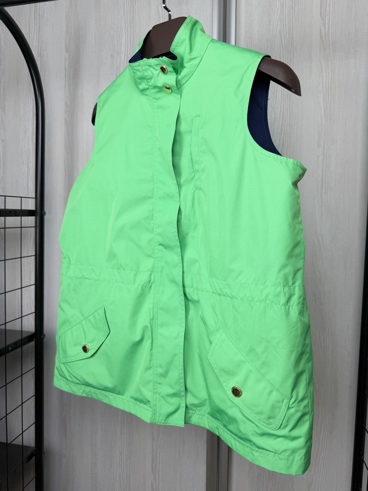 Lauren Ralph Lauren Lauren Ralph Lauren Blue & Green Reversible Zip Front Vest Size L / US 10 / IT 46 - 6 Thumbnail