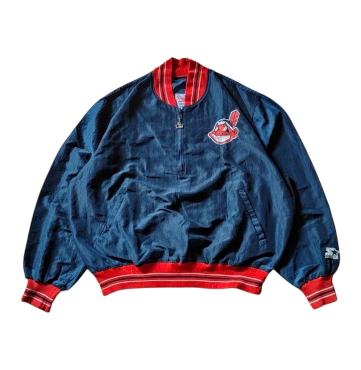 Starter × Vintage VTG 90s Starter Indian Halfzip Size US L / EU 52-54 / 3 - 1 Thumbnail