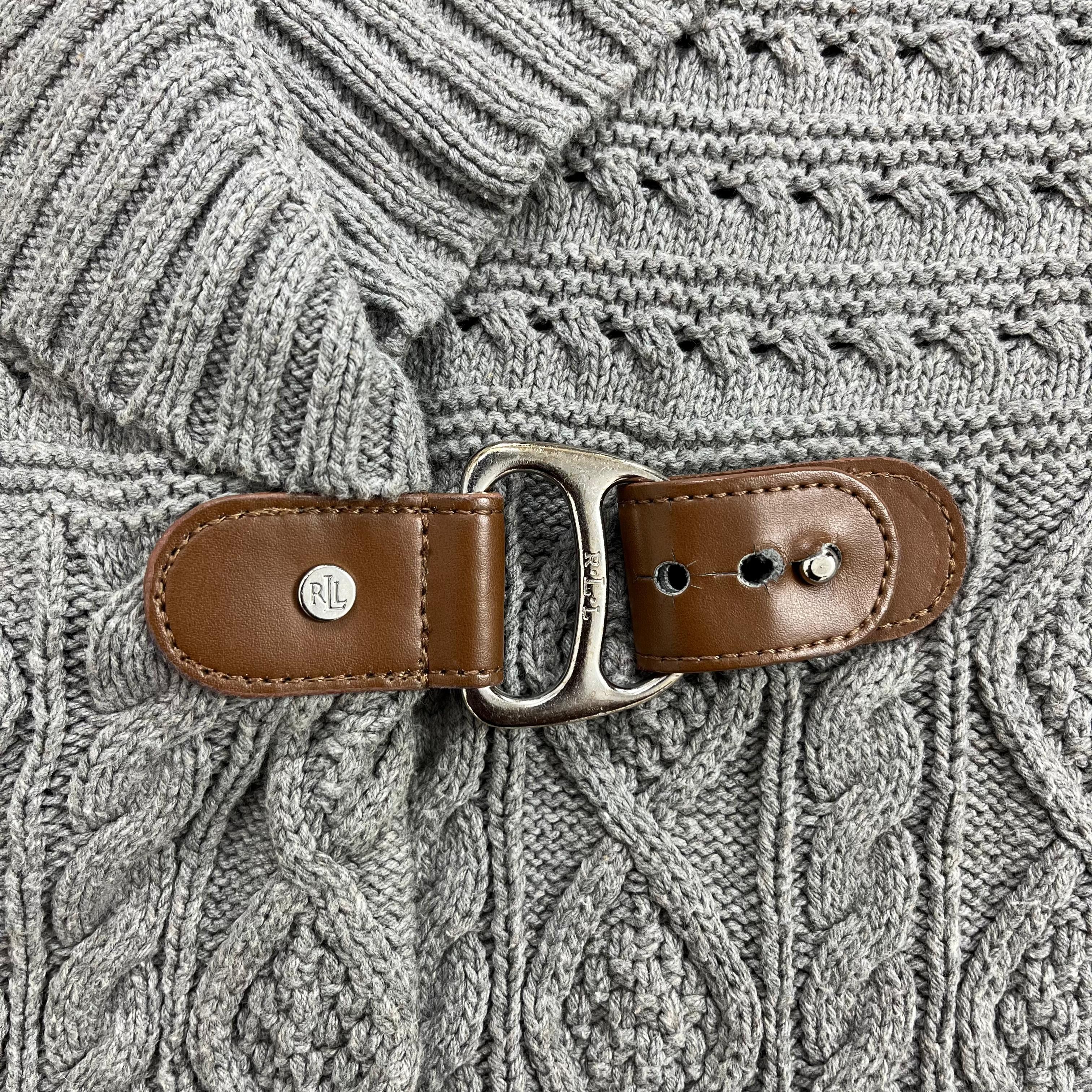 Ralph Lauren Vintage Ralph Lauren Shawl Collar Cable Knit Cardigans Size US XXS / EU 40 - 4 Thumbnail