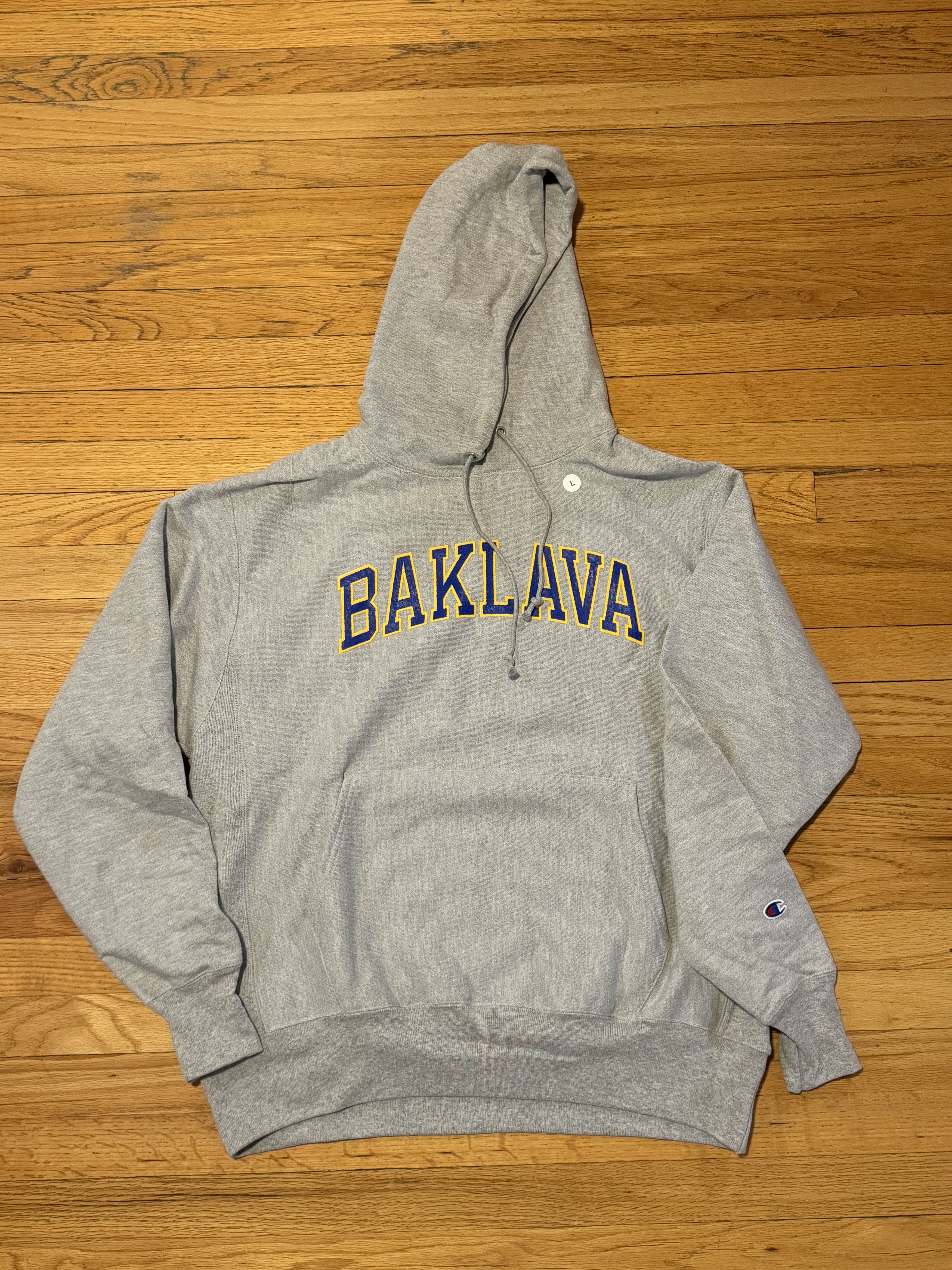 Action Bronson Blue Chips University "BAKLAVA" Champion Reverse Weave Hood Size US L / EU 52-54 / 3 - 2 Thumbnail