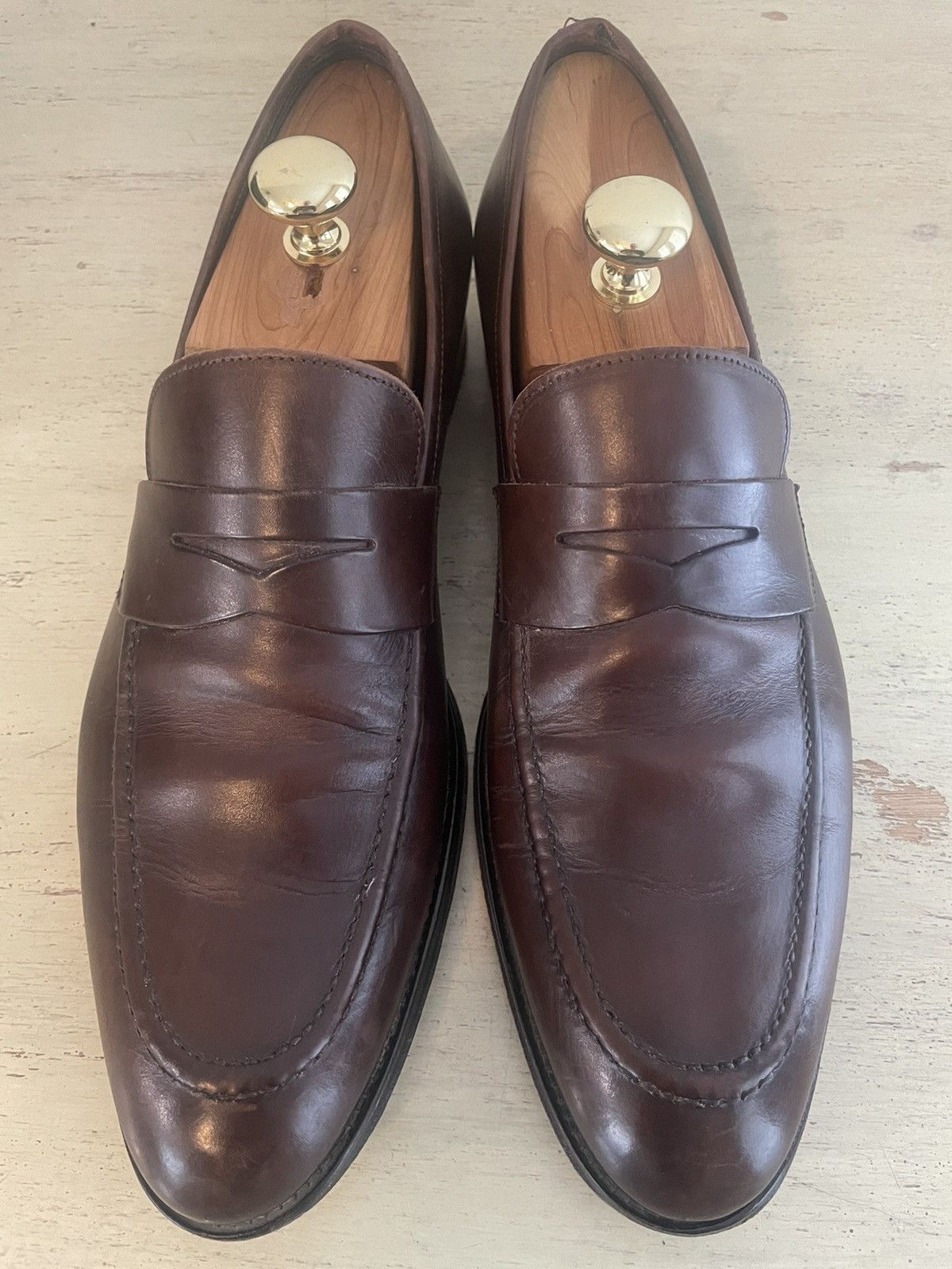 To Boot New York Tesoro Dark Brown Calf Slip On Size US 9.5 / EU 42-43 - 1 Thumbnail