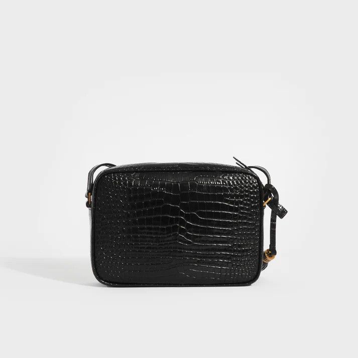 Saint Laurent Paris o1bcso1str0325 Size: OS/Lou In Crocodile Embossed in Black Size ONE SIZE - 4 Thumbnail