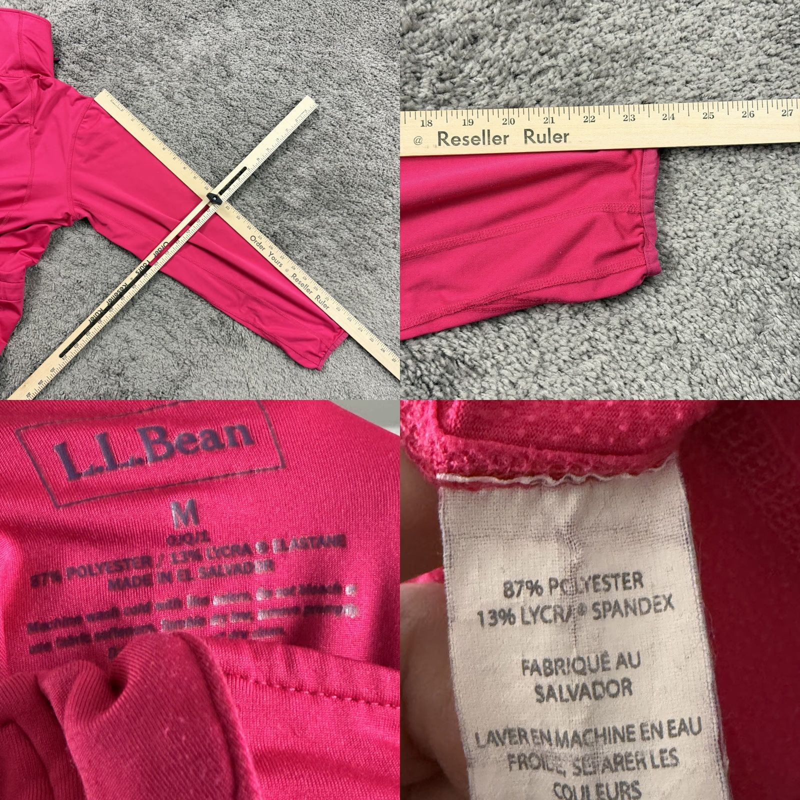 Vintage VINTAGE L.L. Bean Jacket Womens M Pink Full Zip High Neck Adjustable Stretch Size M / US 6-8 / IT 42-44 - 8 Thumbnail